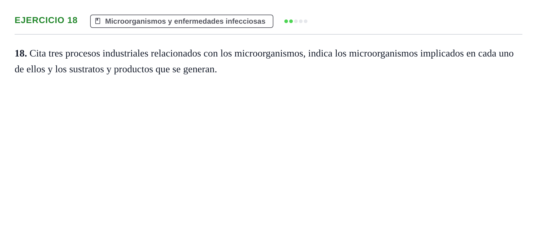 Enunciado: Problema 18 · Biología PAU Navarra Ordinaria 2021