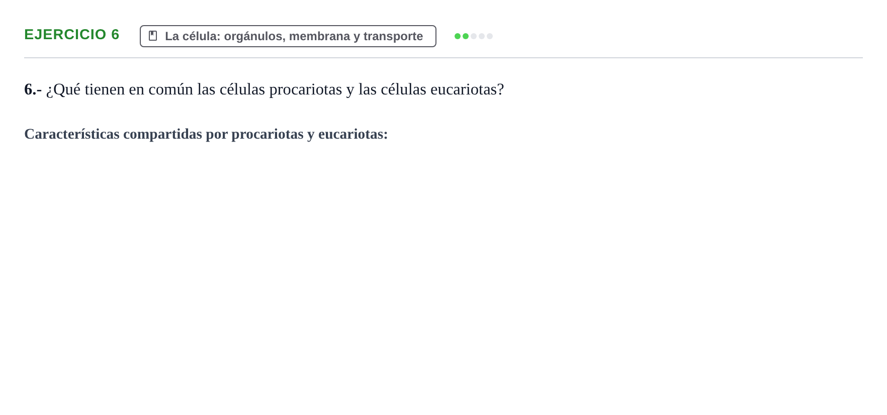 Enunciado: Problema 6 · Biología PAU Navarra Ordinaria 2021