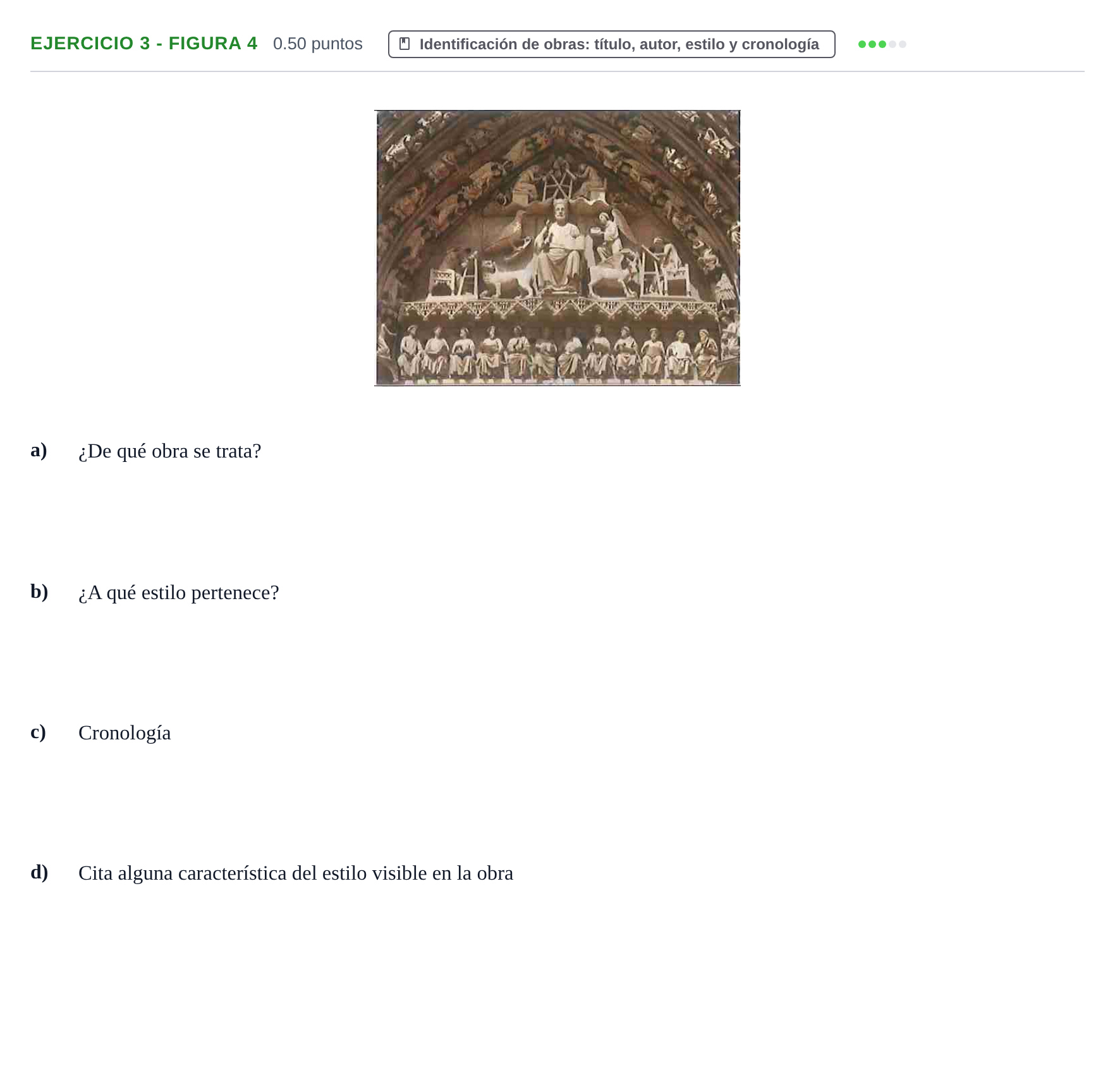 Enunciado: Ejercicio 3 - Figura 4 · Historia del Arte PAU Navarra Ordinaria 2021