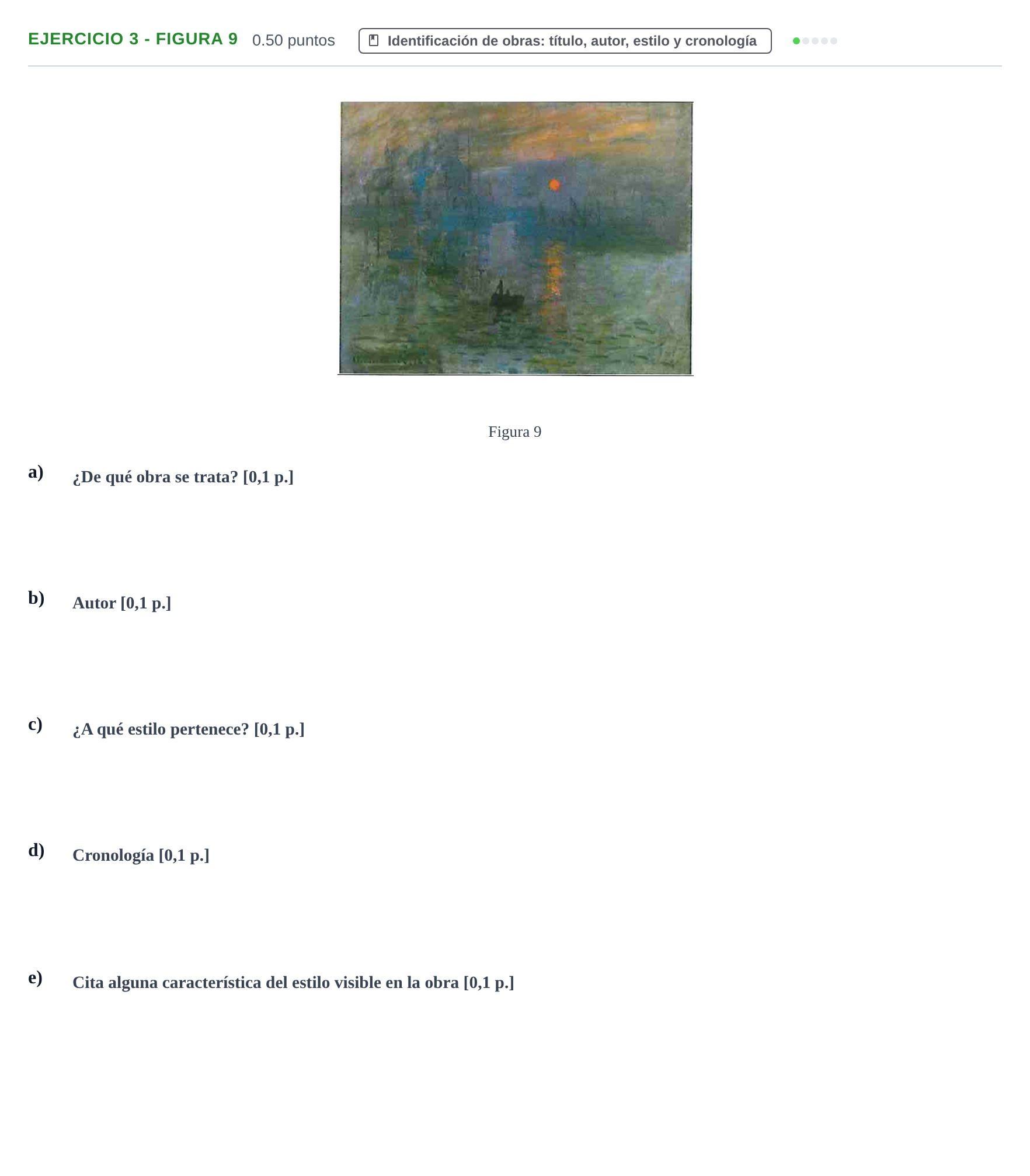 Enunciado: Ejercicio 3 - Figura 9 · Historia del Arte PAU Navarra Ordinaria 2021