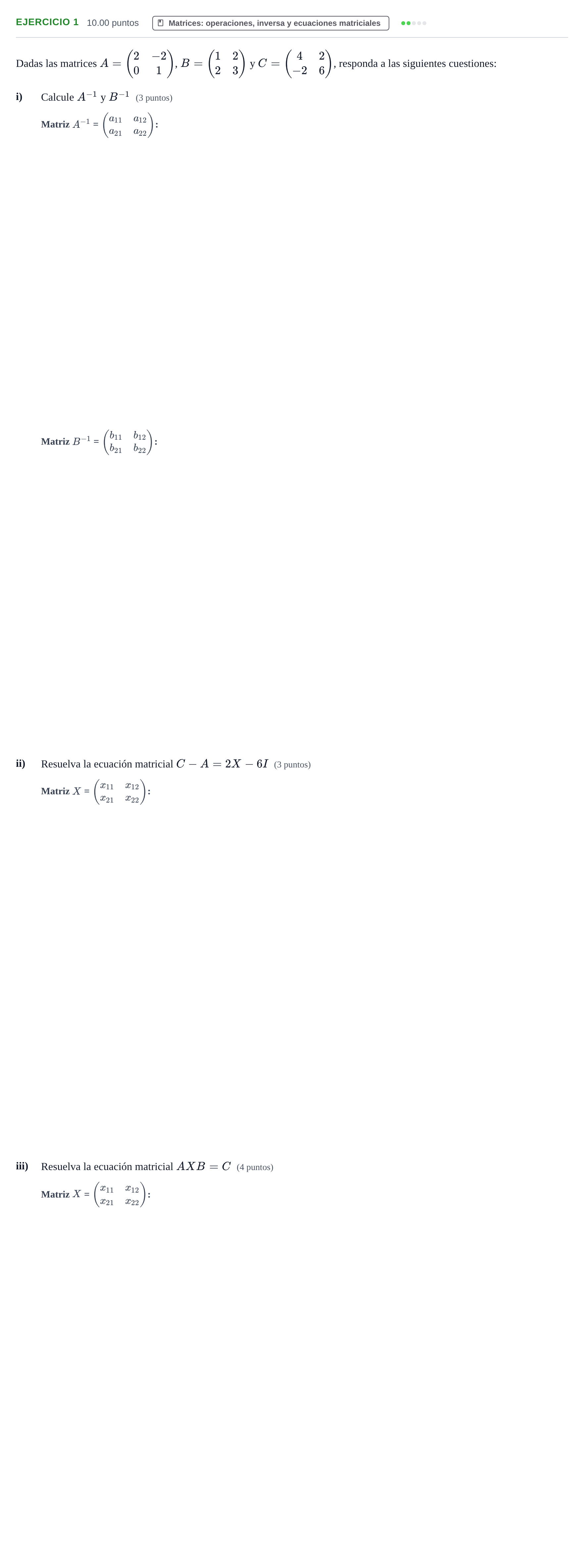 Enunciado: EJERCICIO 1 · Matemáticas aplicadas a las Ciencias Sociales II PAU Navarra Ordinaria 2021