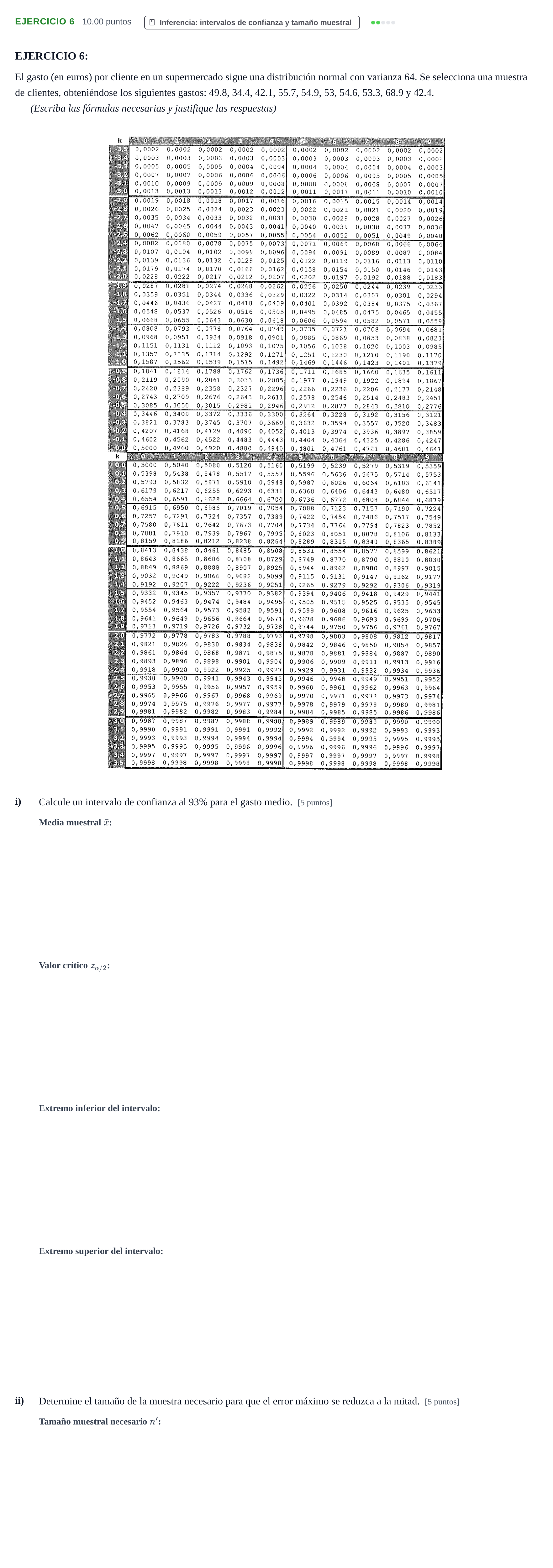 Enunciado: EJERCICIO 6 · Matemáticas aplicadas a las Ciencias Sociales II PAU Navarra Ordinaria 2021