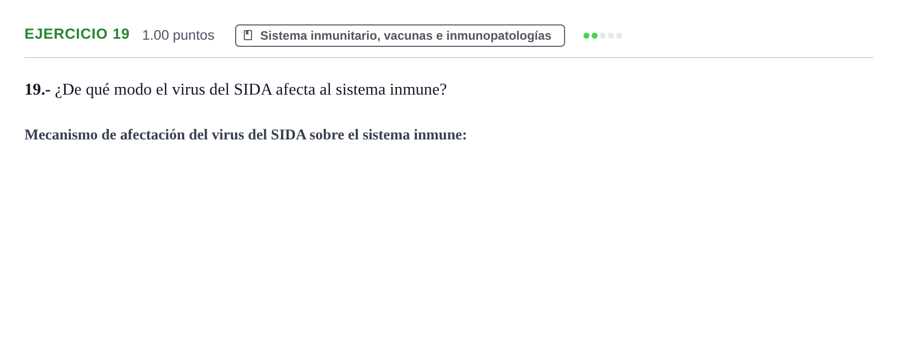 Enunciado: Problema 19 · Biología PAU Navarra Extraordinaria 2021