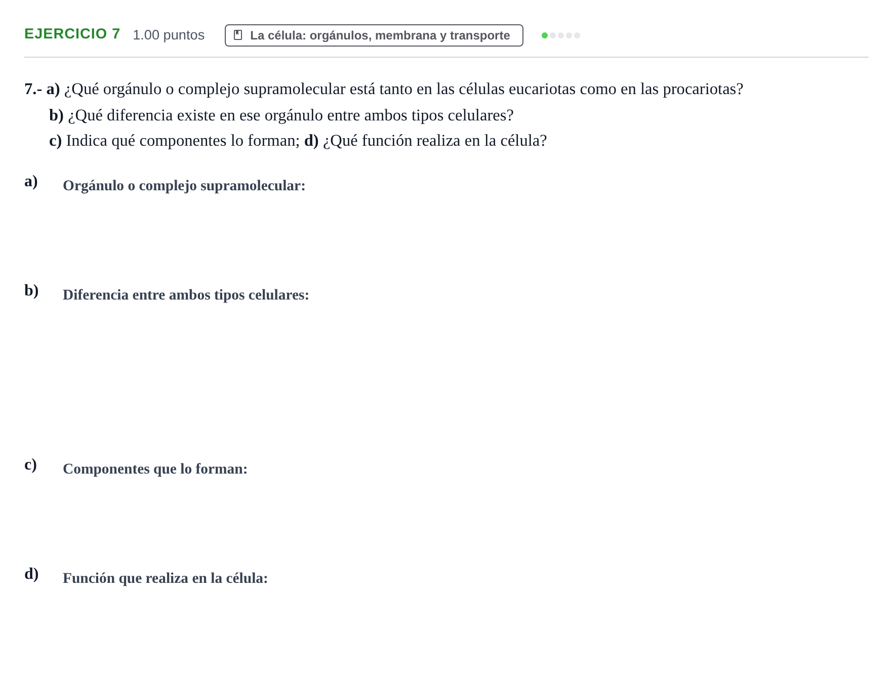 Enunciado: Problema 7 · Biología PAU Navarra Extraordinaria 2021