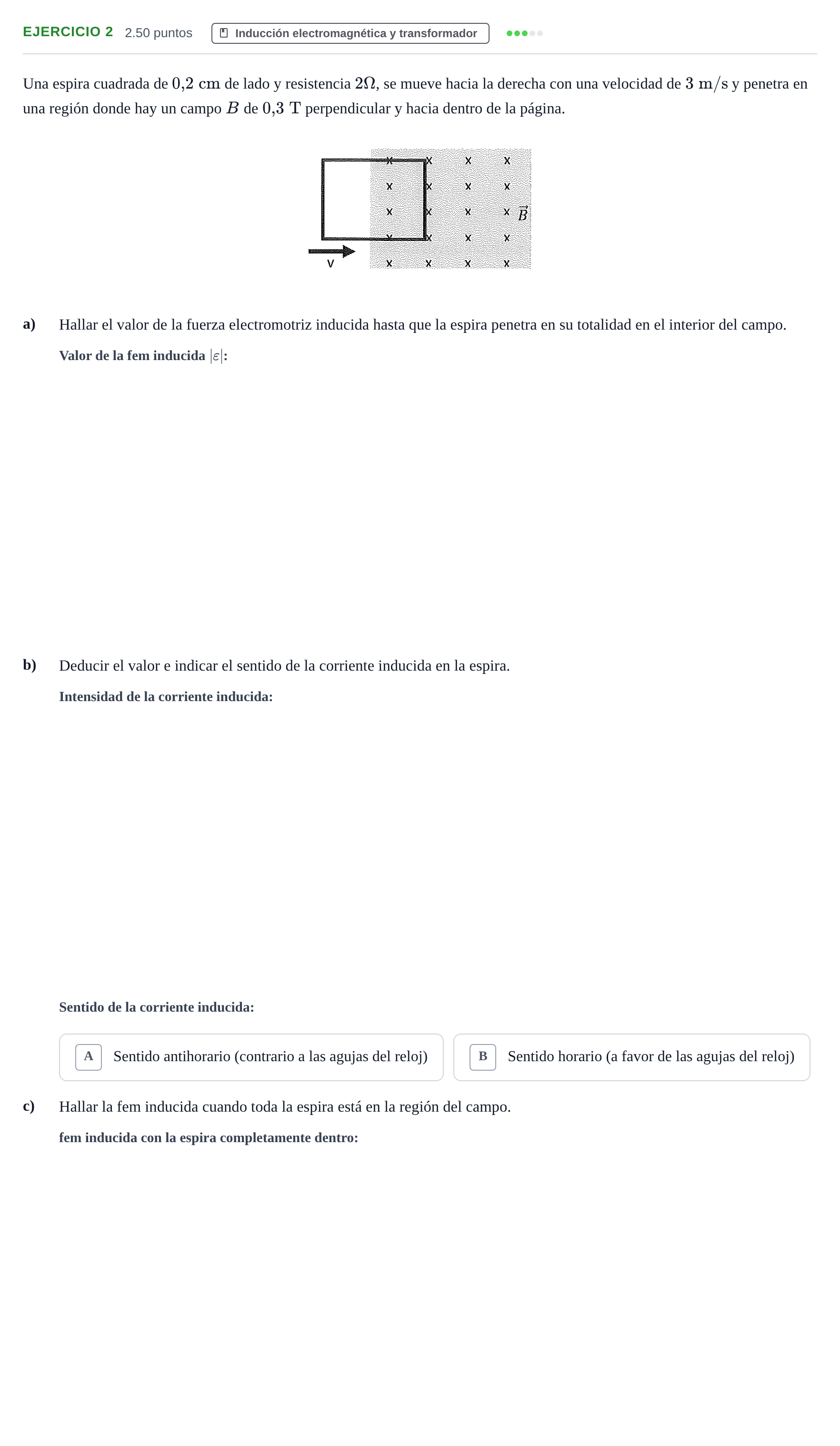 Enunciado: Problema 2 · Física PAU Navarra Extraordinaria 2021