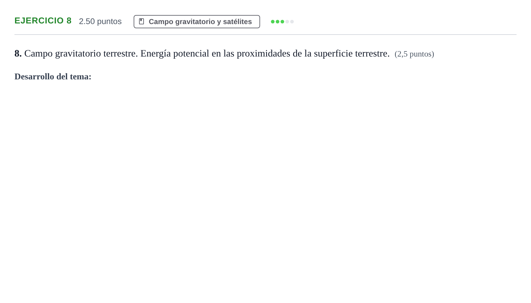 Enunciado: Problema 8 · Física PAU Navarra Extraordinaria 2021