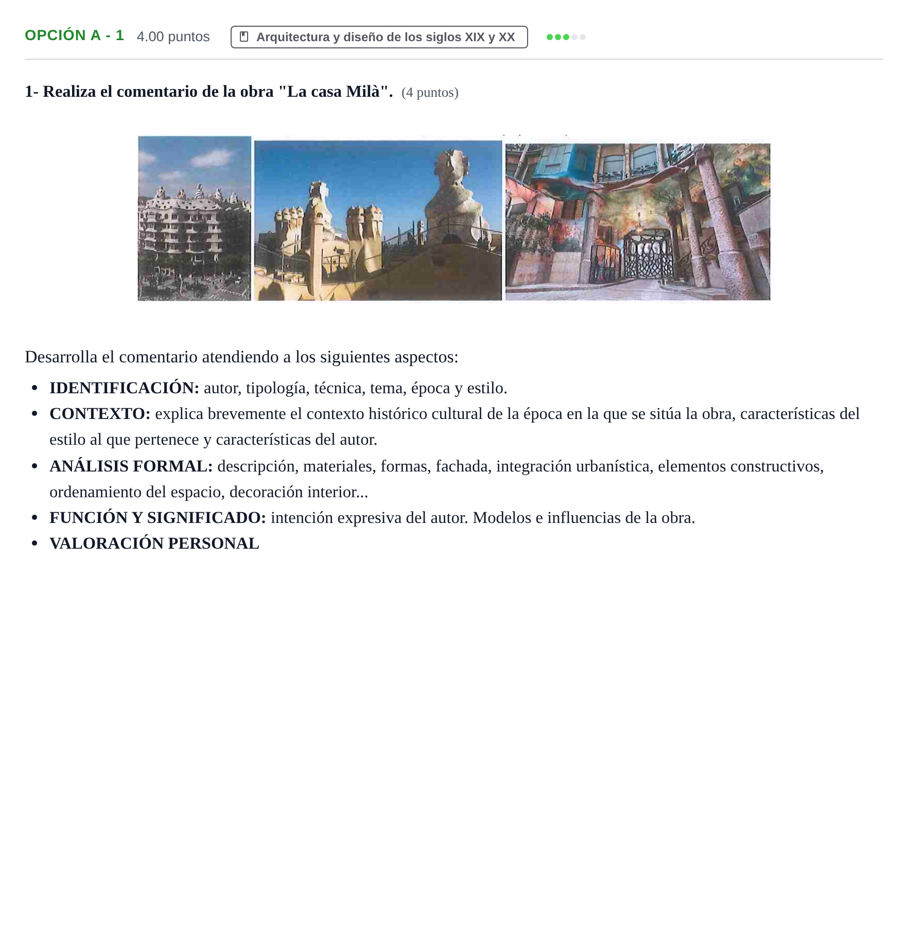 Enunciado: Opción A - 1 · Fundamentos Artísticos PAU Navarra Extraordinaria 2021