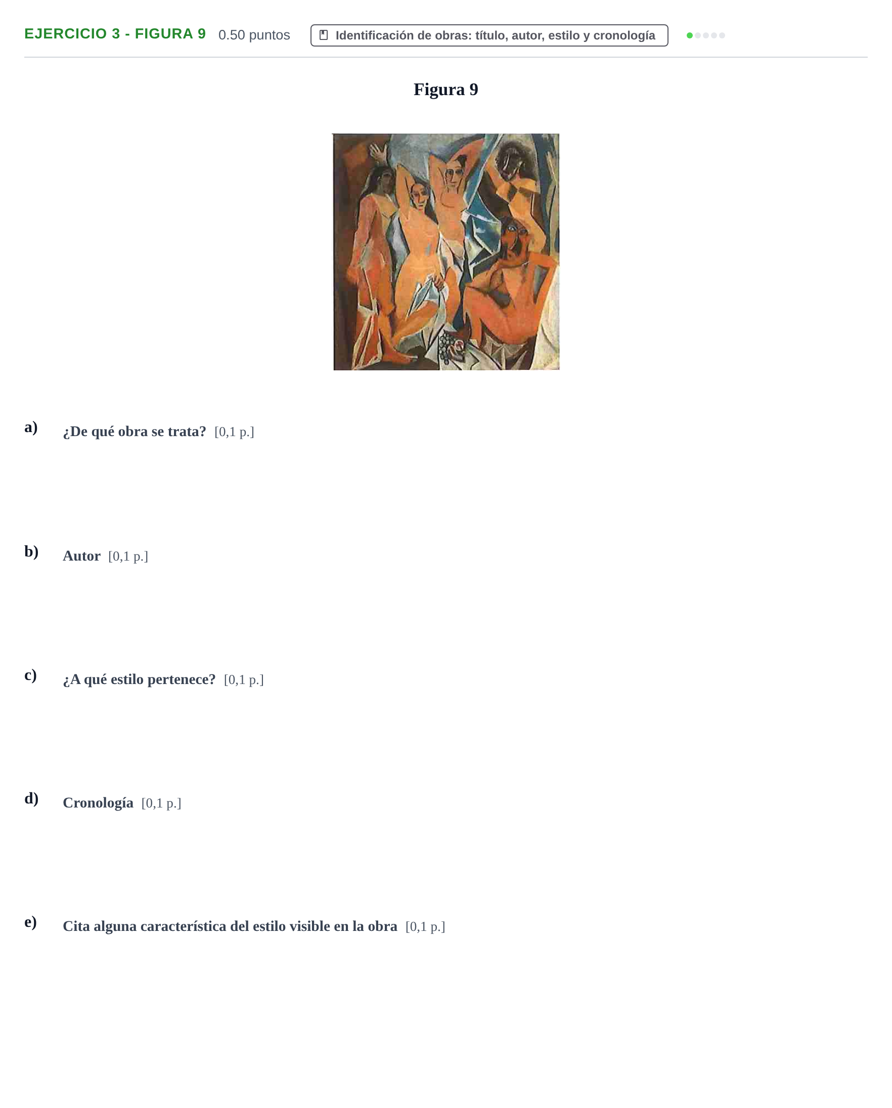 Enunciado: Ejercicio 3 - Figura 9 · Historia del Arte PAU Navarra Extraordinaria 2021