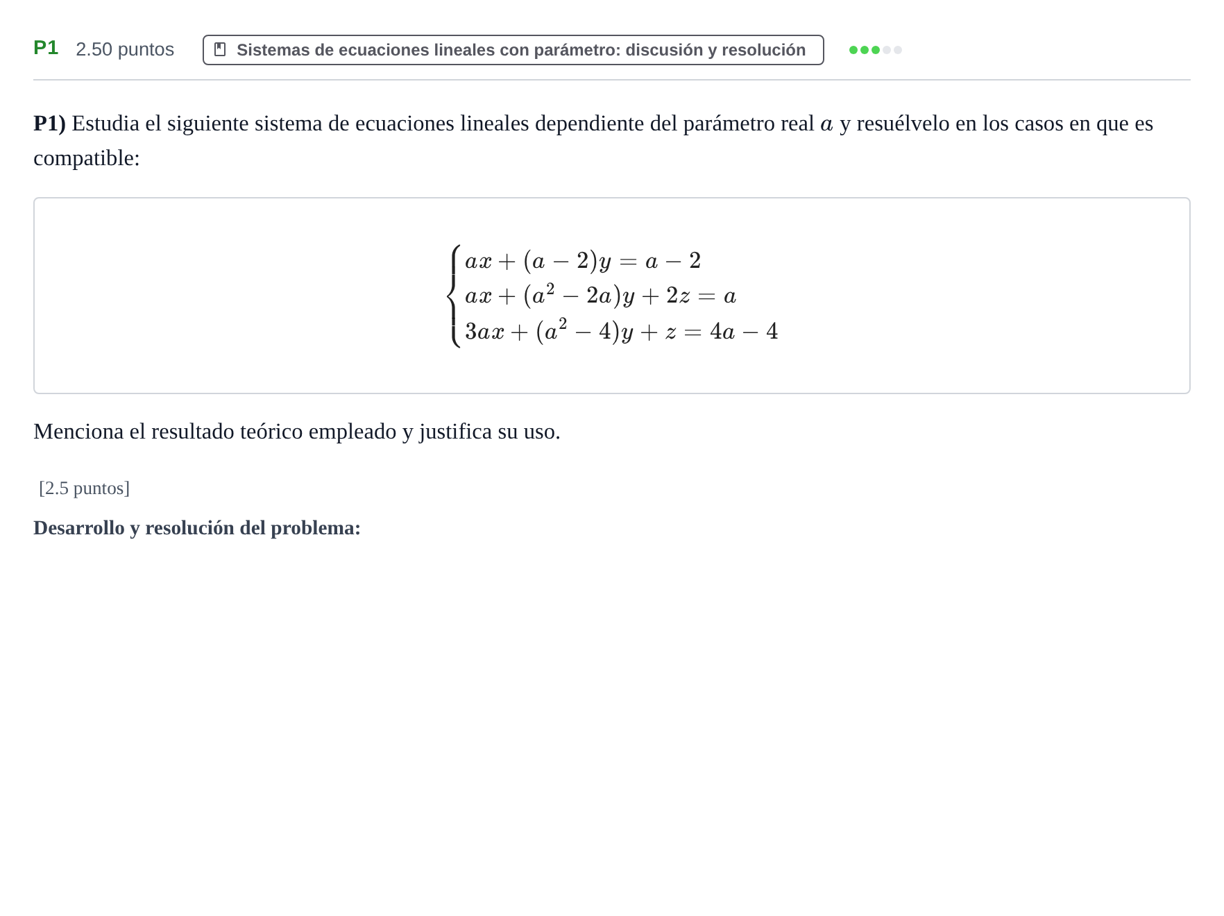 Enunciado: Ejercicio P1 · Matemáticas II PAU Navarra Extraordinaria 2021