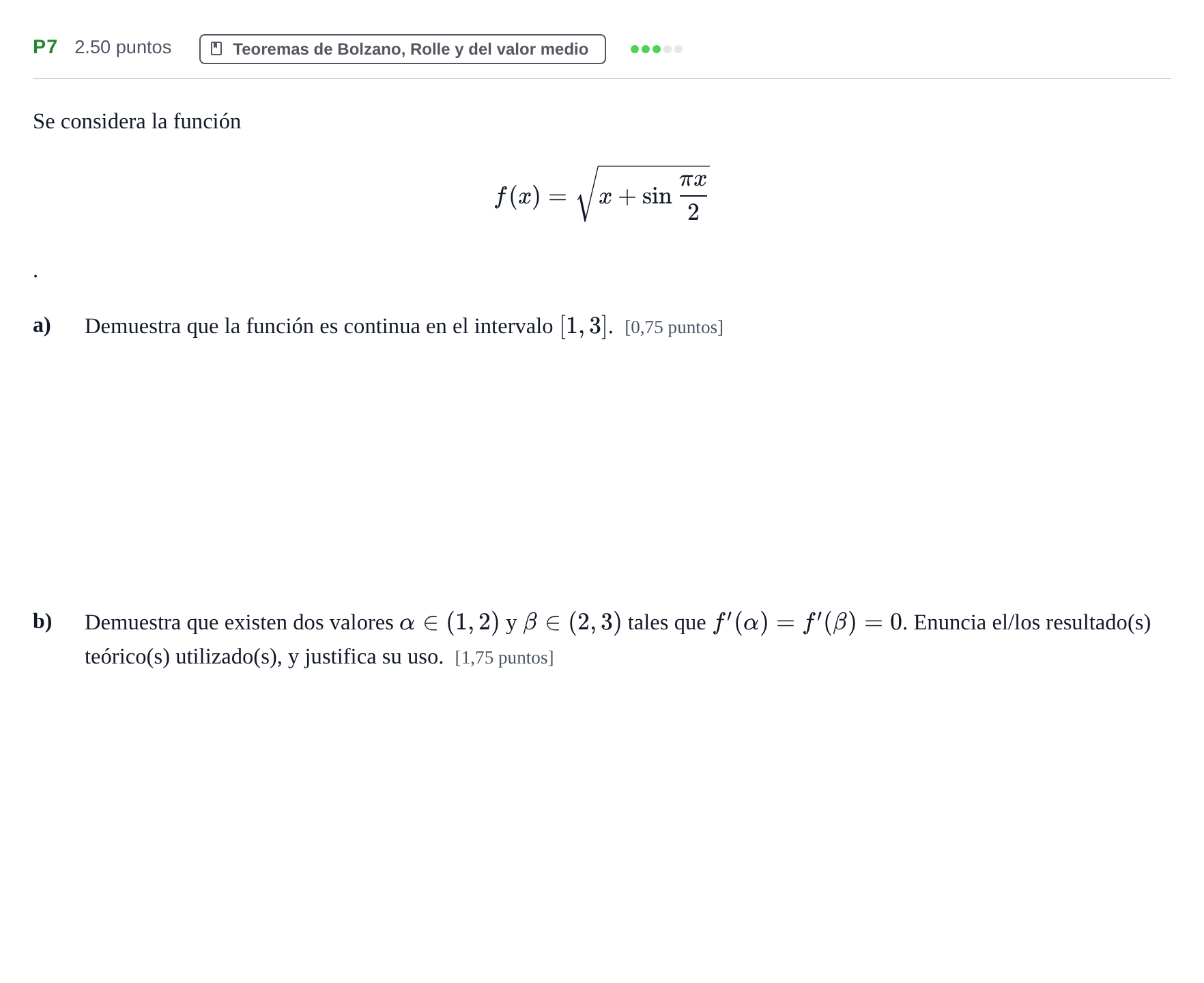 Enunciado: Ejercicio P7 · Matemáticas II PAU Navarra Extraordinaria 2021