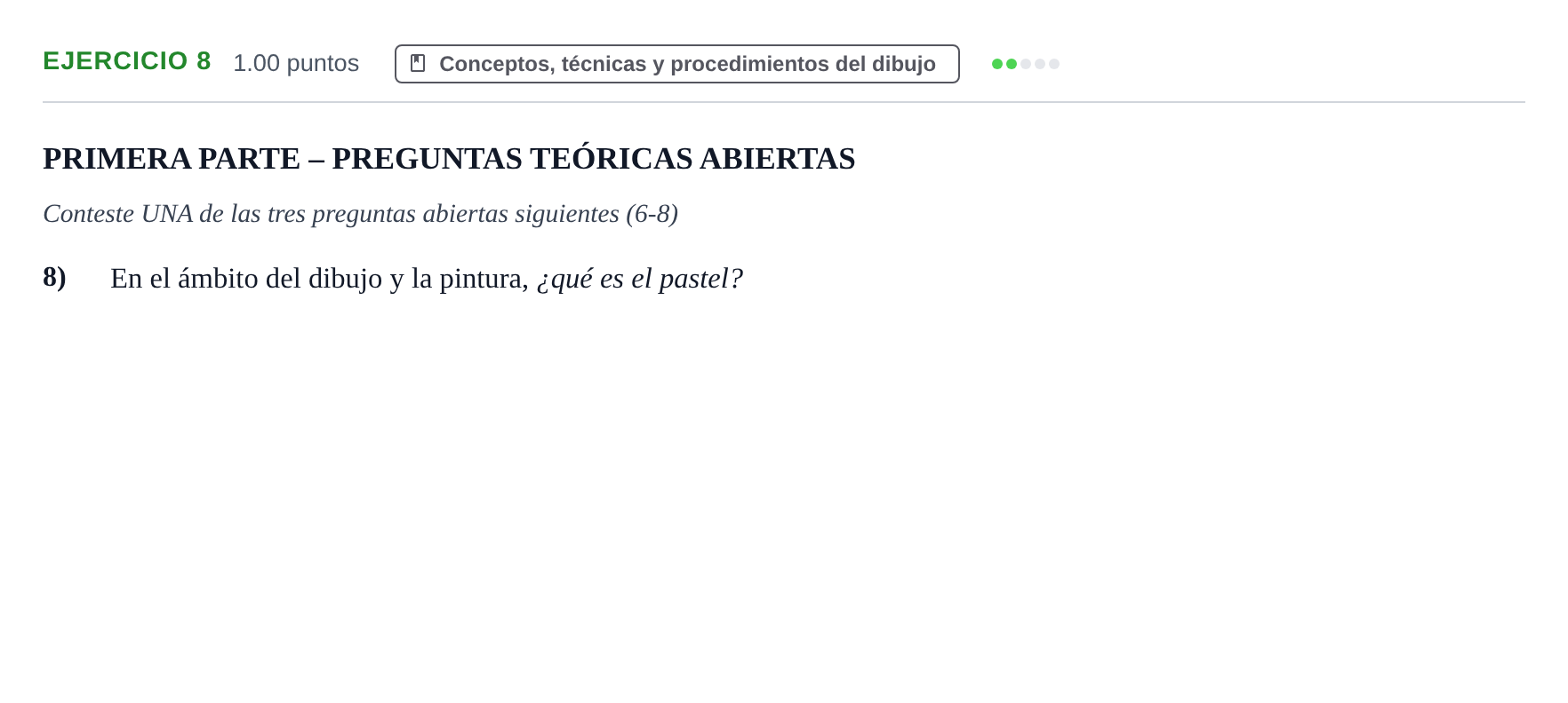 Enunciado: Problema 8 · Dibujo Artístico II PAU Murcia Ordinaria 2024