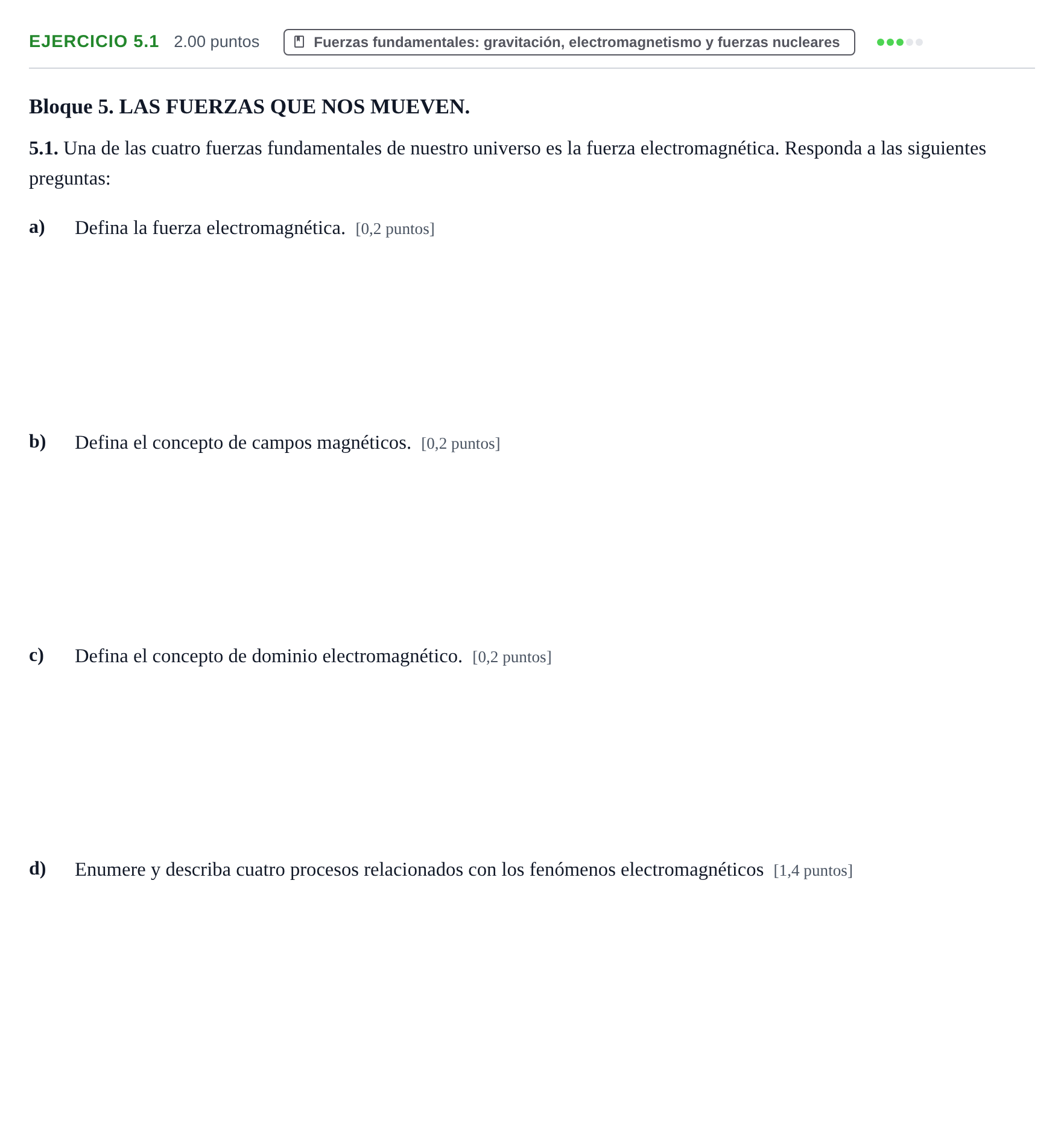 Enunciado: Ejercicio 5.1 · Ciencias Generales PAU Murcia Ordinaria 2024