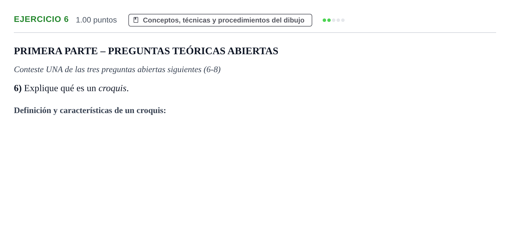 Enunciado: Problema 6 · Dibujo Artístico II PAU Murcia Extraordinaria 2024