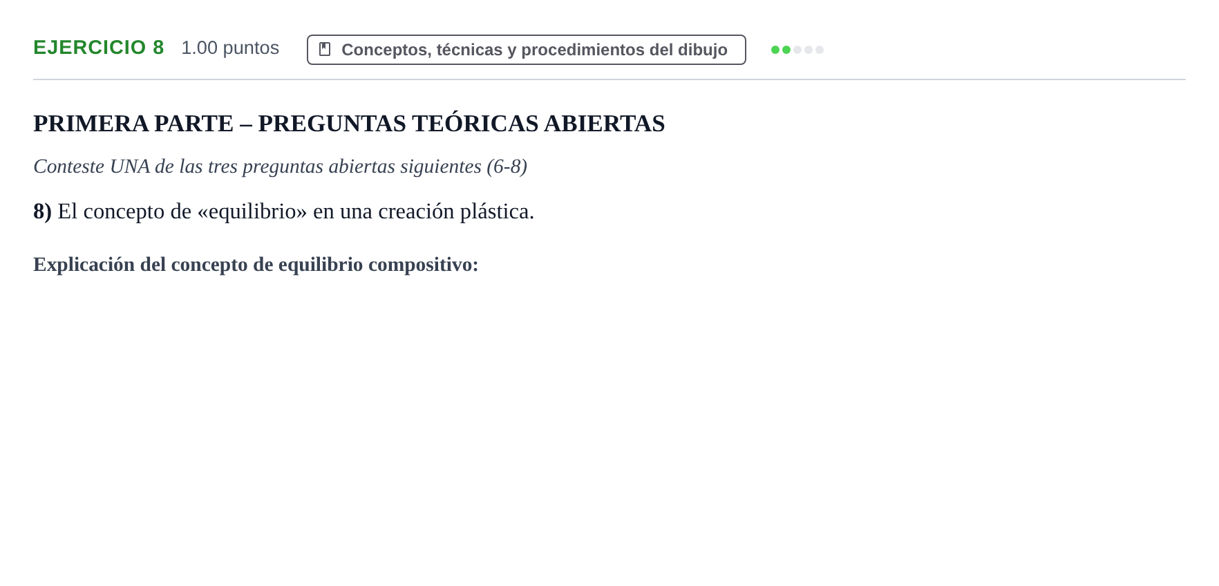 Enunciado: Problema 8 · Dibujo Artístico II PAU Murcia Extraordinaria 2024
