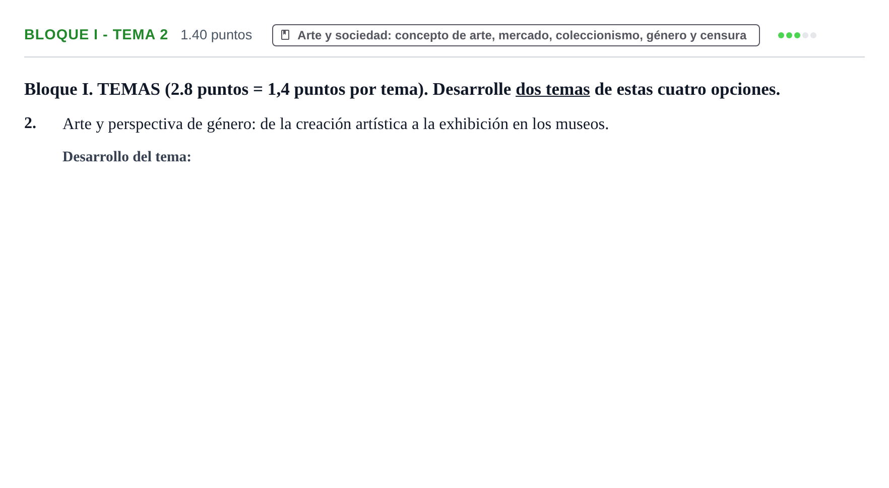Enunciado: Bloque I - Tema 2 · Movimientos Culturales y Artísticos PAU Murcia Ordinaria 2024
