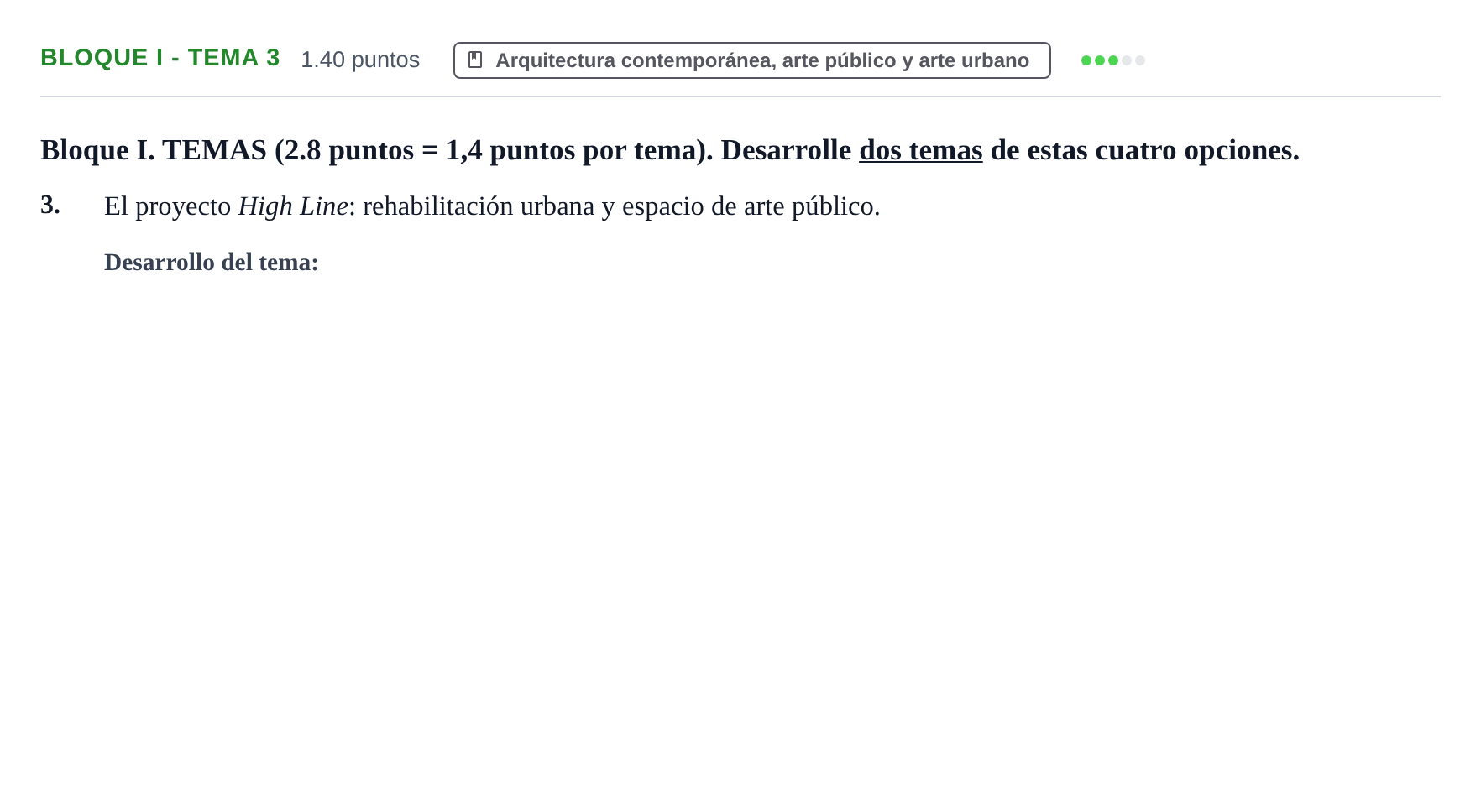 Enunciado: Bloque I - Tema 3 · Movimientos Culturales y Artísticos PAU Murcia Ordinaria 2024