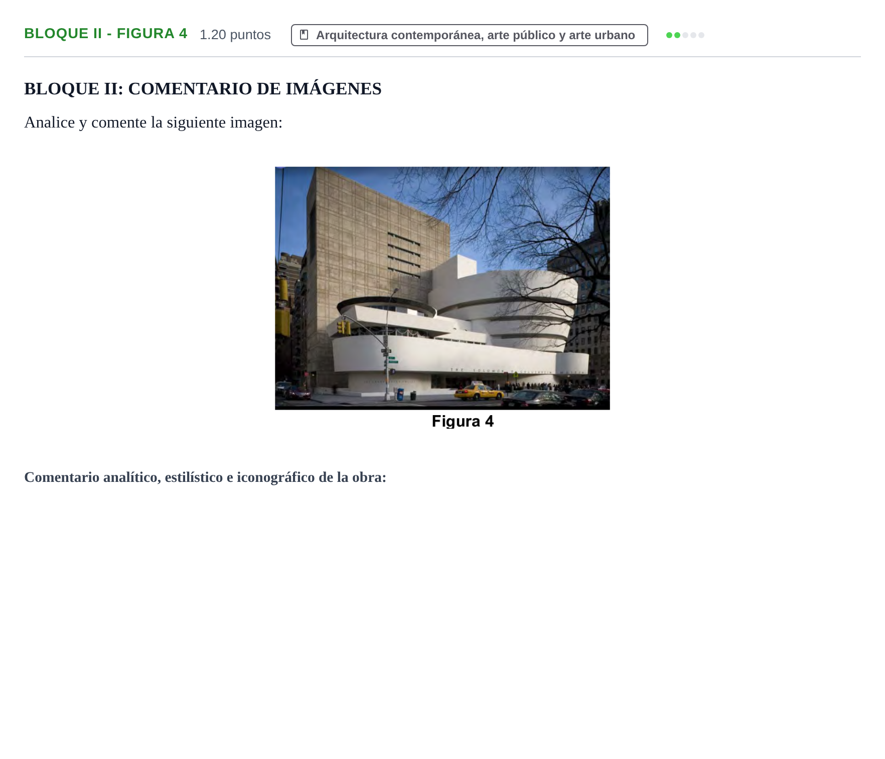 Enunciado: Bloque II - Figura 4 · Movimientos Culturales y Artísticos PAU Murcia Ordinaria 2024