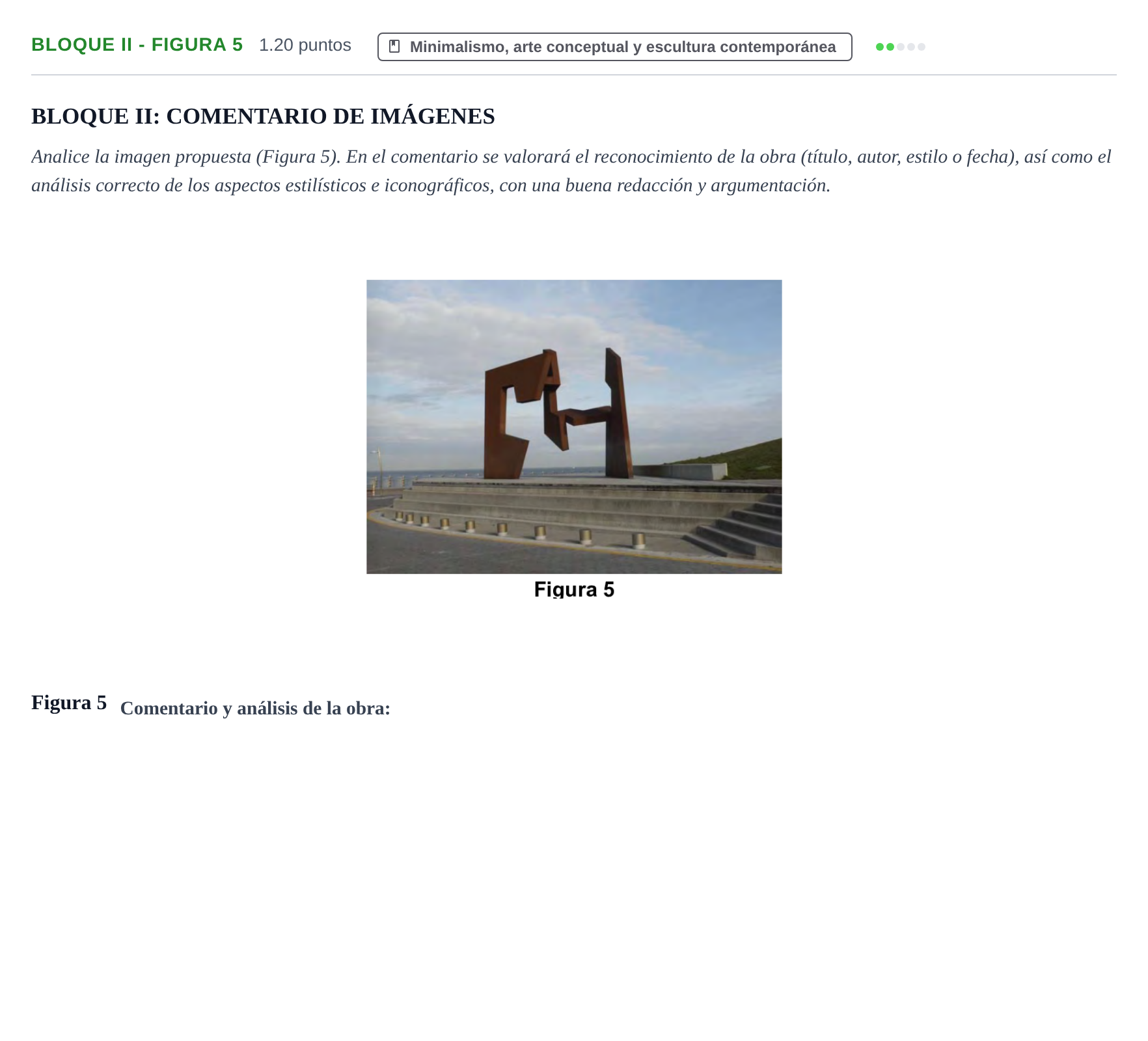 Enunciado: Bloque II - Figura 5 · Movimientos Culturales y Artísticos PAU Murcia Ordinaria 2024