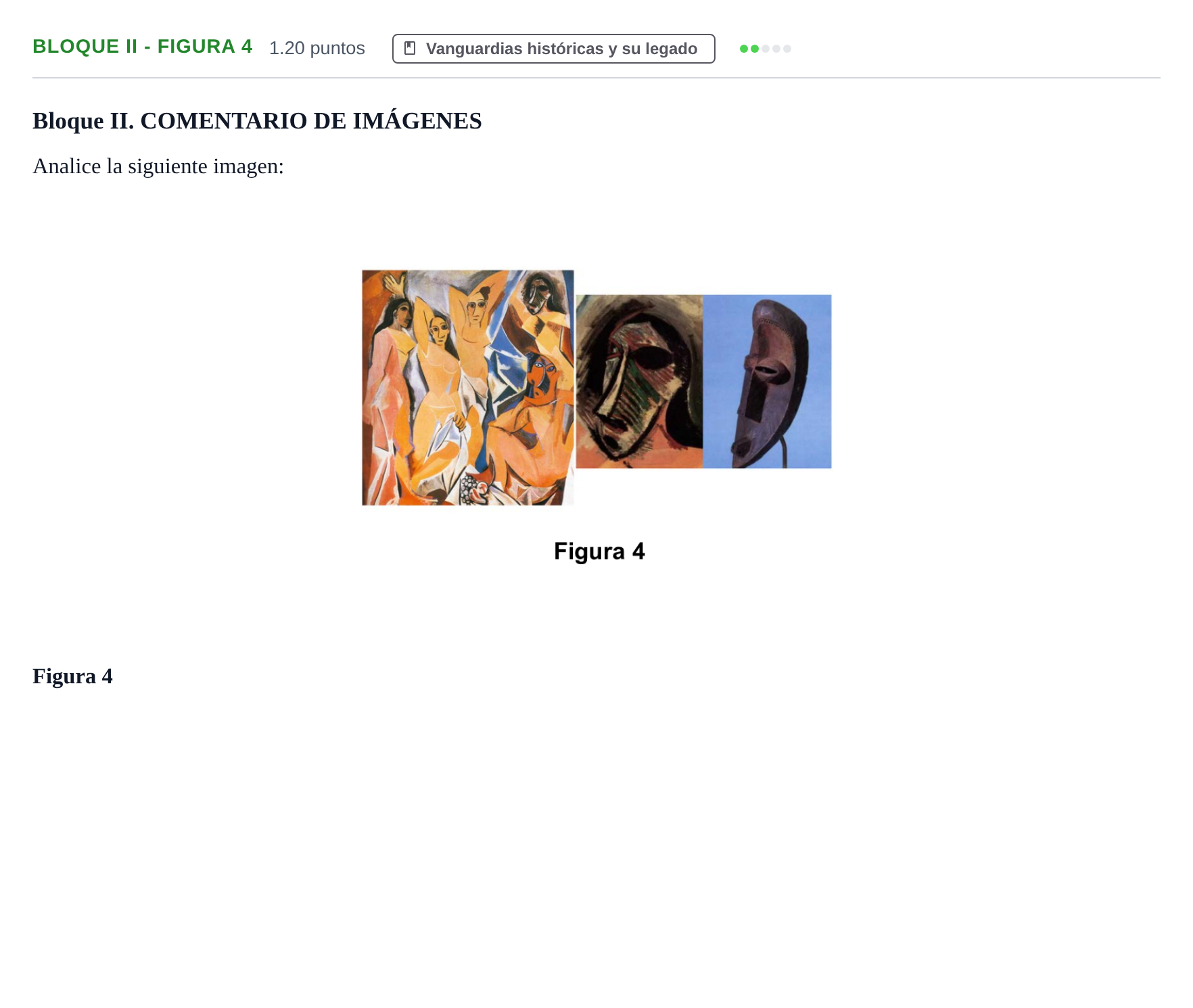 Enunciado: Bloque II - Figura 4 · Movimientos Culturales y Artísticos PAU Murcia Extraordinaria 2024