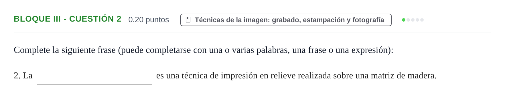 Enunciado: Bloque III - Cuestión 2 · Movimientos Culturales y Artísticos PAU Murcia Extraordinaria 2024