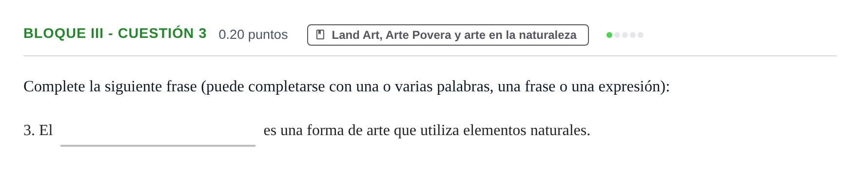 Enunciado: Bloque III - Cuestión 3 · Movimientos Culturales y Artísticos PAU Murcia Extraordinaria 2024