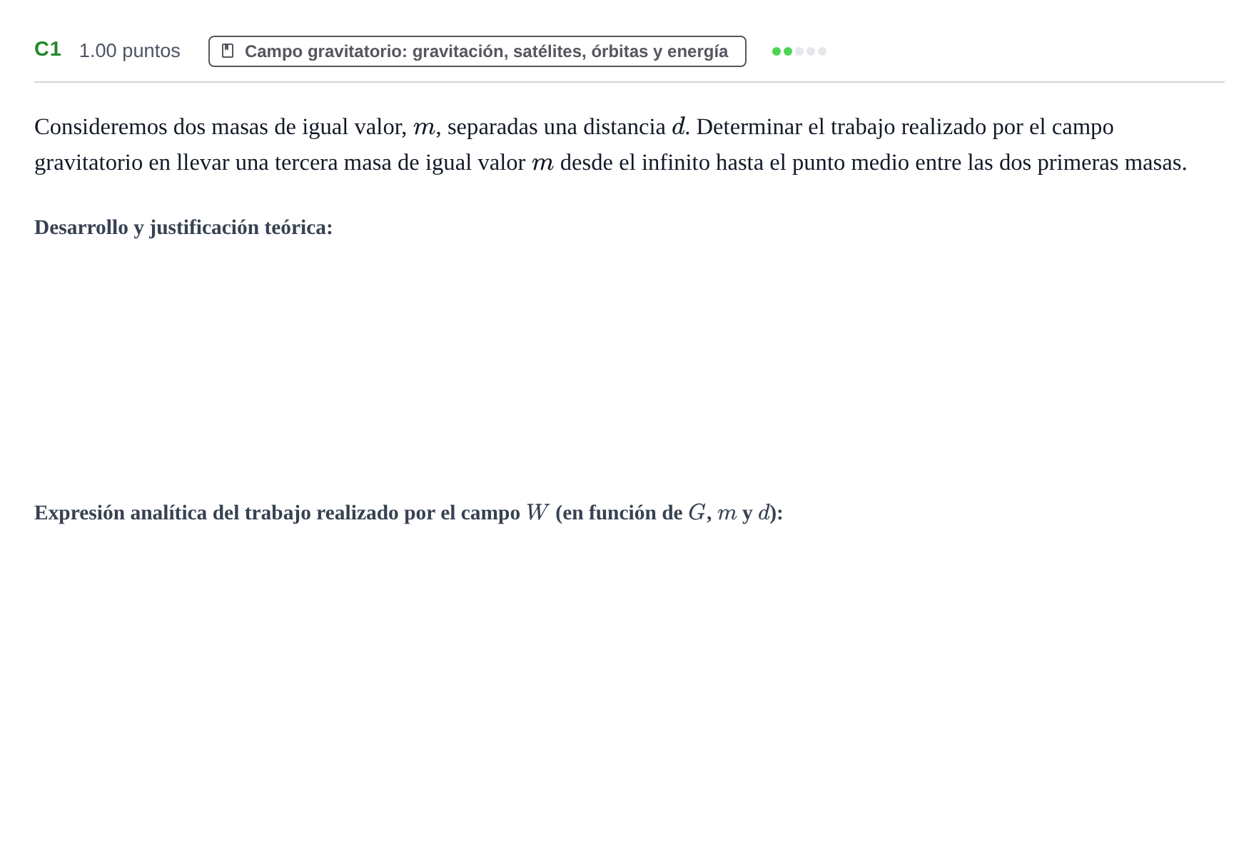 Enunciado: Ejercicio C1 · Física PAU Murcia Ordinaria 2023