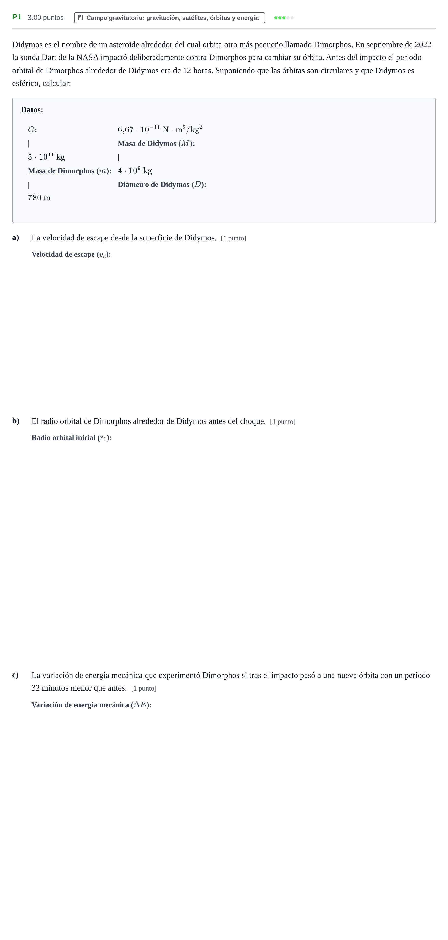 Enunciado: Ejercicio P1 · Física PAU Murcia Ordinaria 2023
