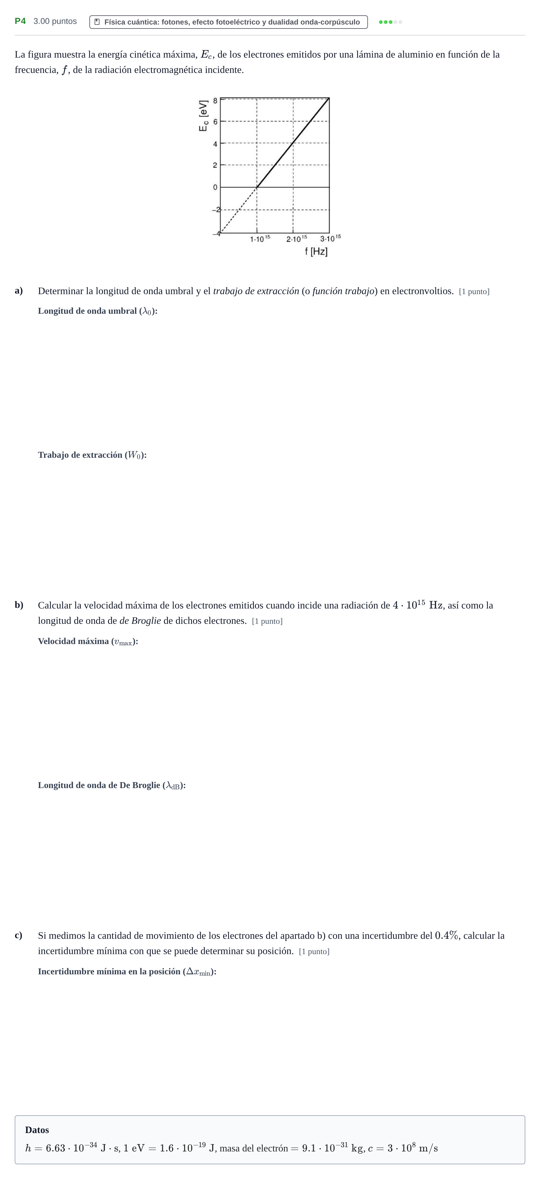 Enunciado: Ejercicio P4 · Física PAU Murcia Ordinaria 2023