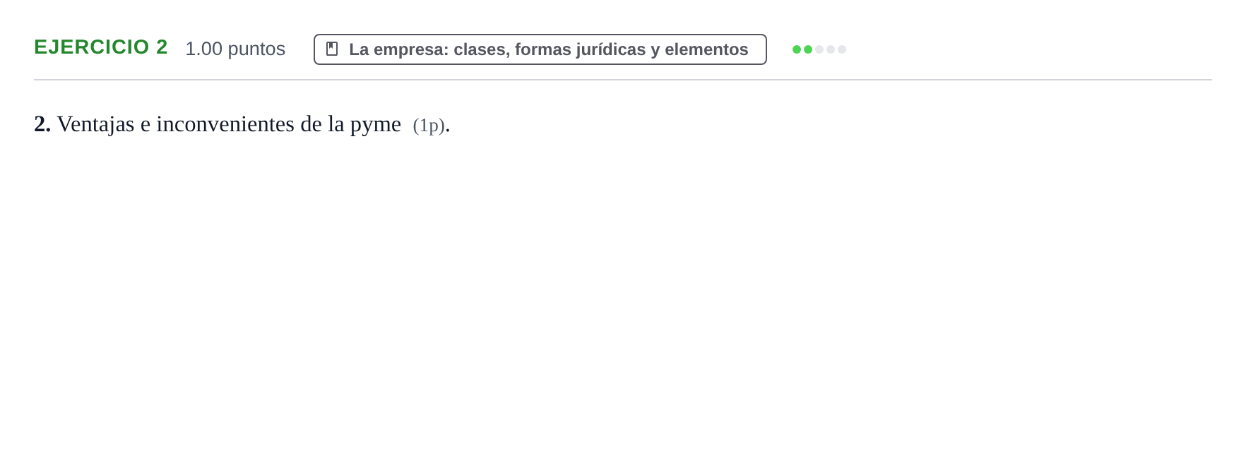 Enunciado: Problema 2 · Empresa y Diseño de Modelos de Negocio PAU Murcia Ordinaria 2023