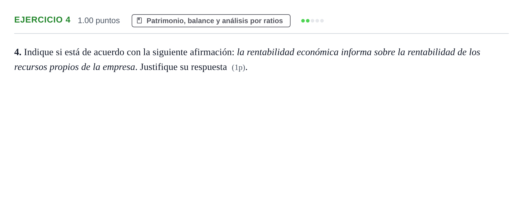 Enunciado: Problema 4 · Empresa y Diseño de Modelos de Negocio PAU Murcia Ordinaria 2023