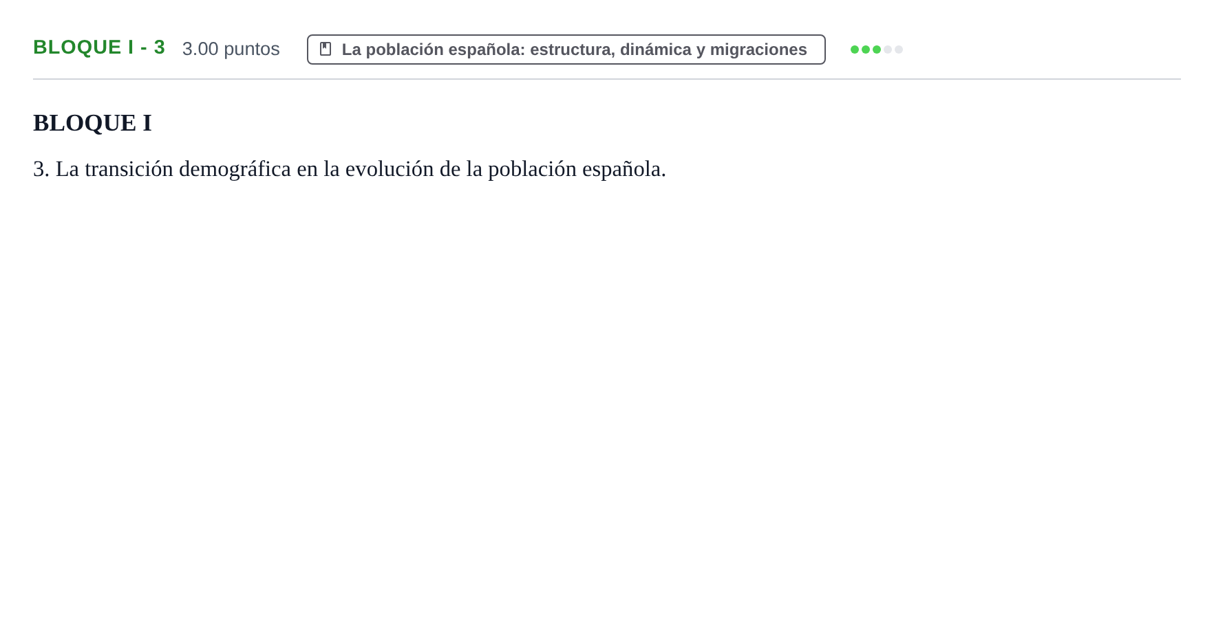 Enunciado: Bloque I - 3 · Geografía PAU Murcia Ordinaria 2023