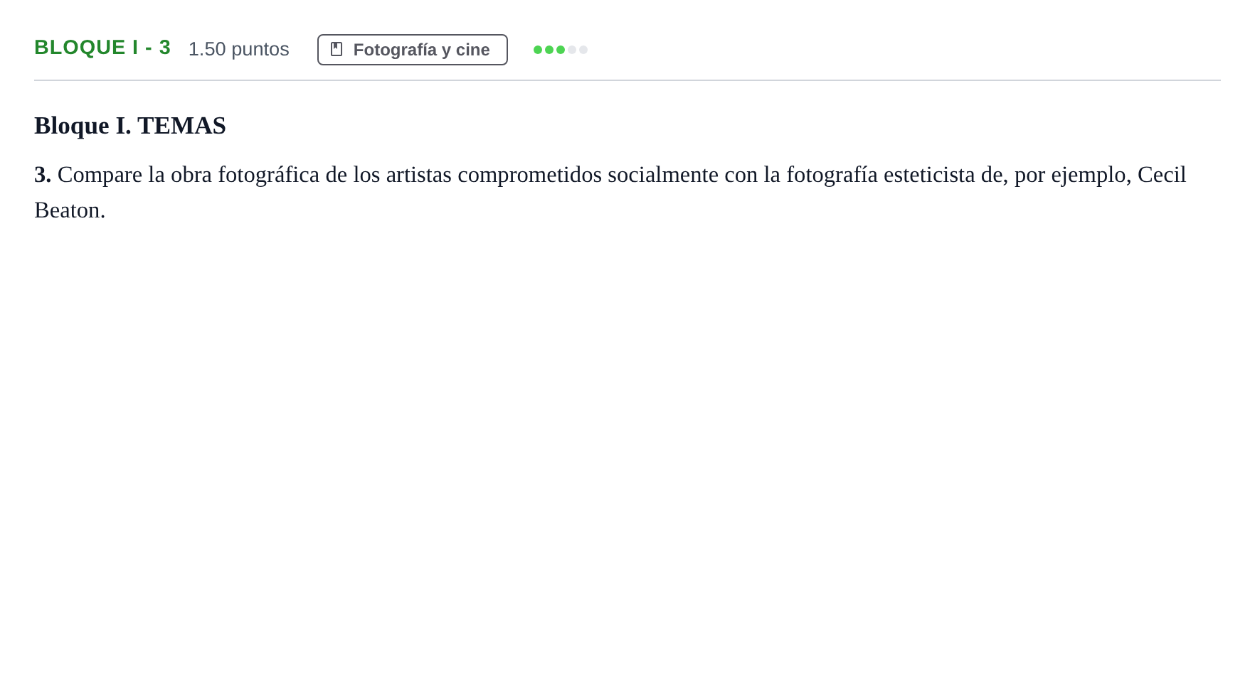 Enunciado: Bloque I - 3 · Fundamentos Artísticos PAU Murcia Ordinaria 2023