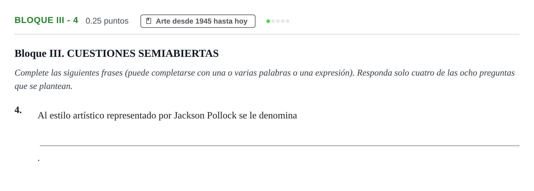 Enunciado: Bloque III - 4 · Fundamentos Artísticos PAU Murcia Ordinaria 2023