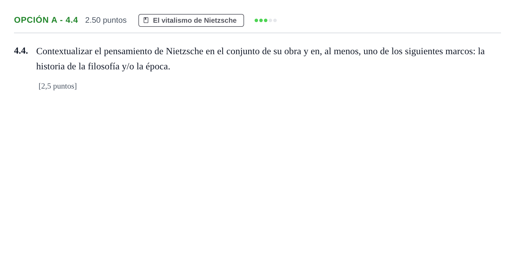 Enunciado: Opción A - 4.4 · Historia de la Filosofía PAU Murcia Ordinaria 2023