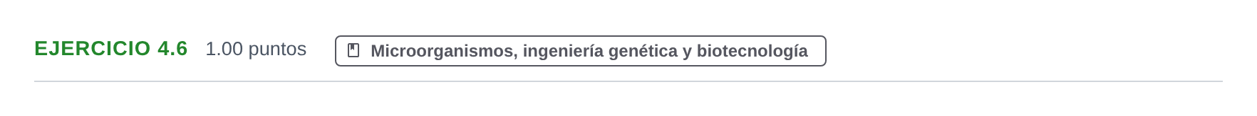 Enunciado: Ejercicio 4.6 · Biología PAU Murcia Extraordinaria 2023