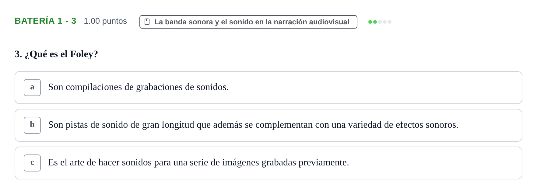 Enunciado: Ejercicio Batería 1 - 3 · Cultura Audiovisual II PAU Murcia Extraordinaria 2023