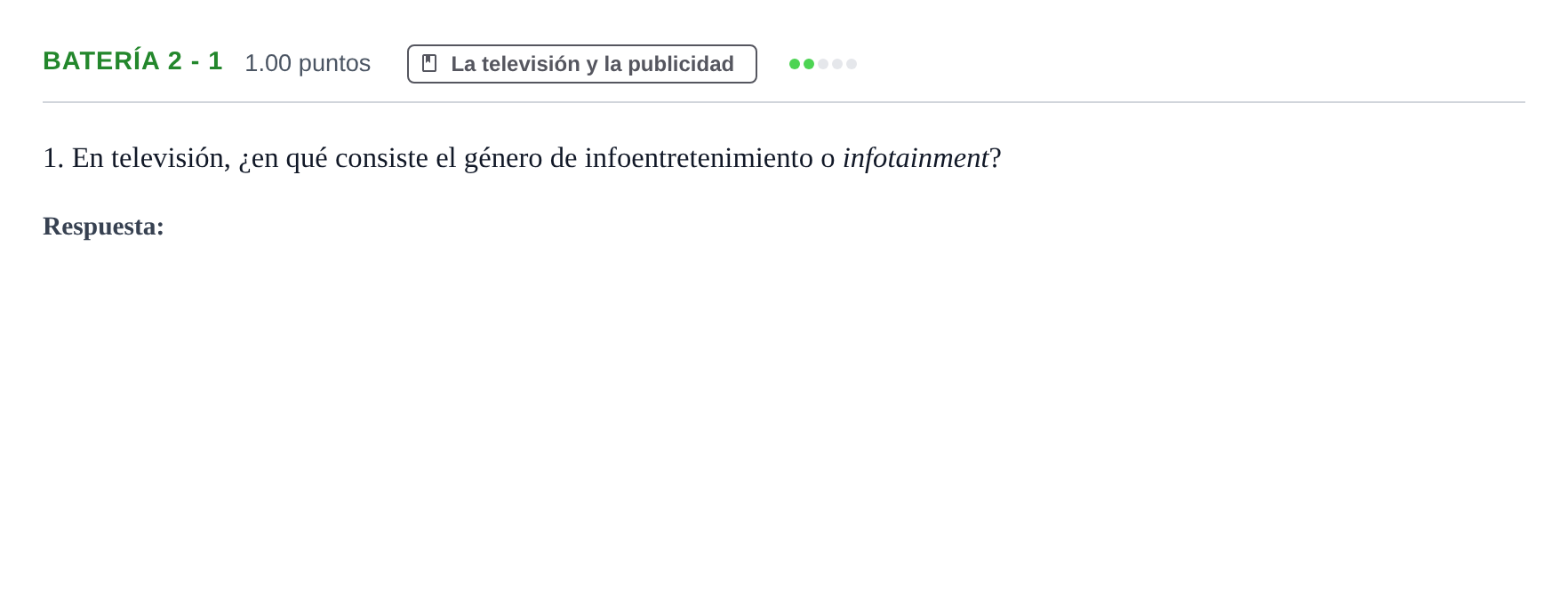 Enunciado: Ejercicio Batería 2 - 1 · Cultura Audiovisual II PAU Murcia Extraordinaria 2023