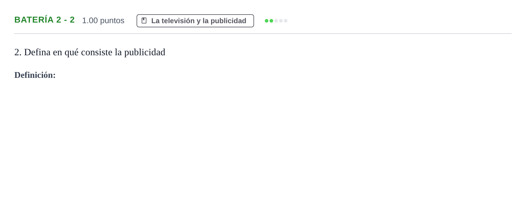 Enunciado: Ejercicio Batería 2 - 2 · Cultura Audiovisual II PAU Murcia Extraordinaria 2023