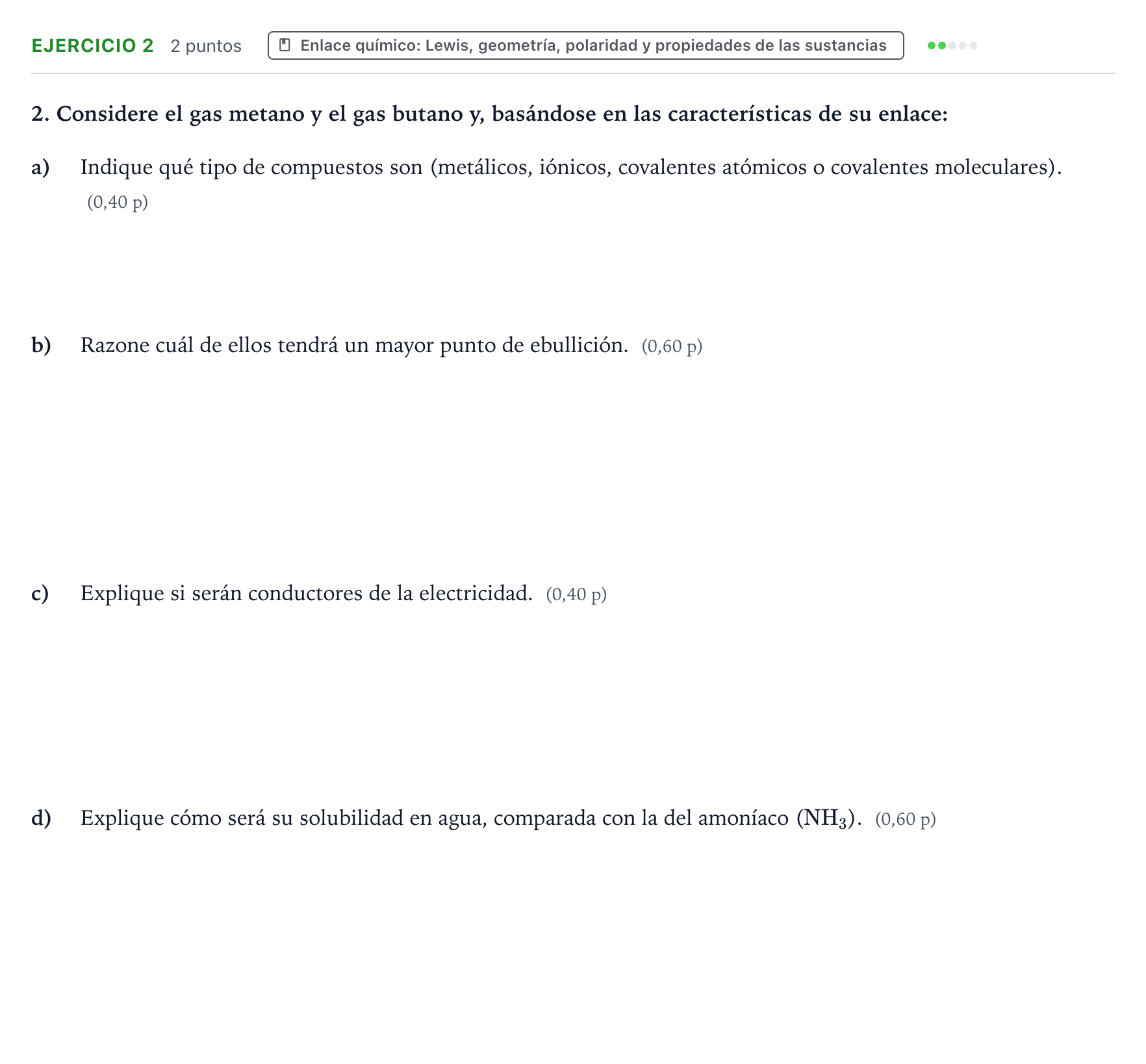 Enunciado: Problema 2 · Química PAU Murcia Ordinaria 2023