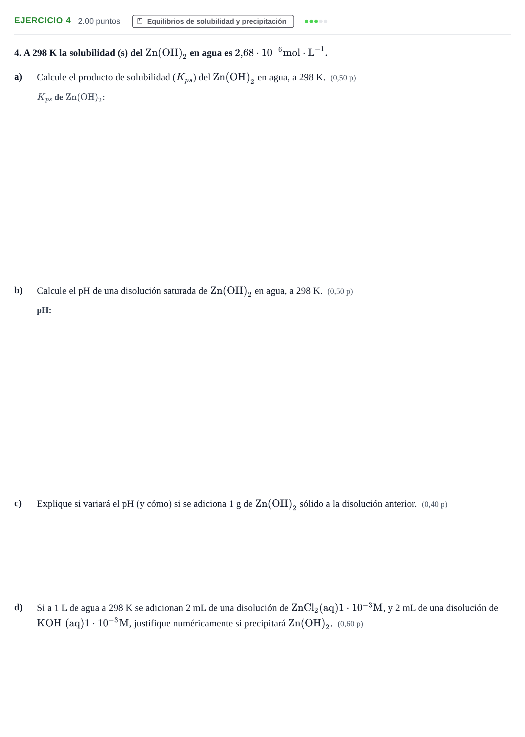 Enunciado: Problema 4 · Química PAU Murcia Ordinaria 2023