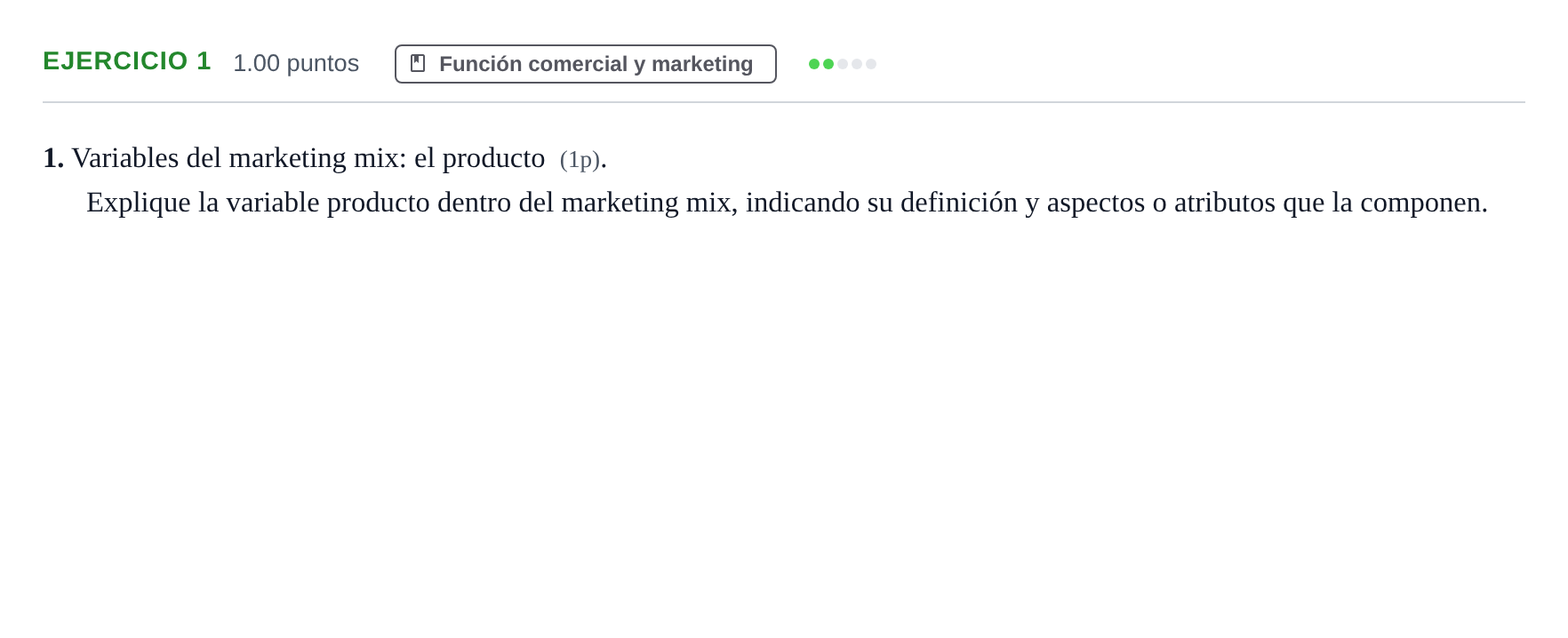 Enunciado: Problema 1 · Empresa y Diseño de Modelos de Negocio PAU Murcia Extraordinaria 2023