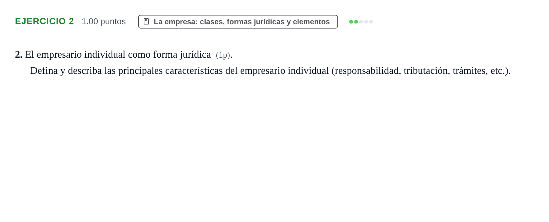 Enunciado: Problema 2 · Empresa y Diseño de Modelos de Negocio PAU Murcia Extraordinaria 2023