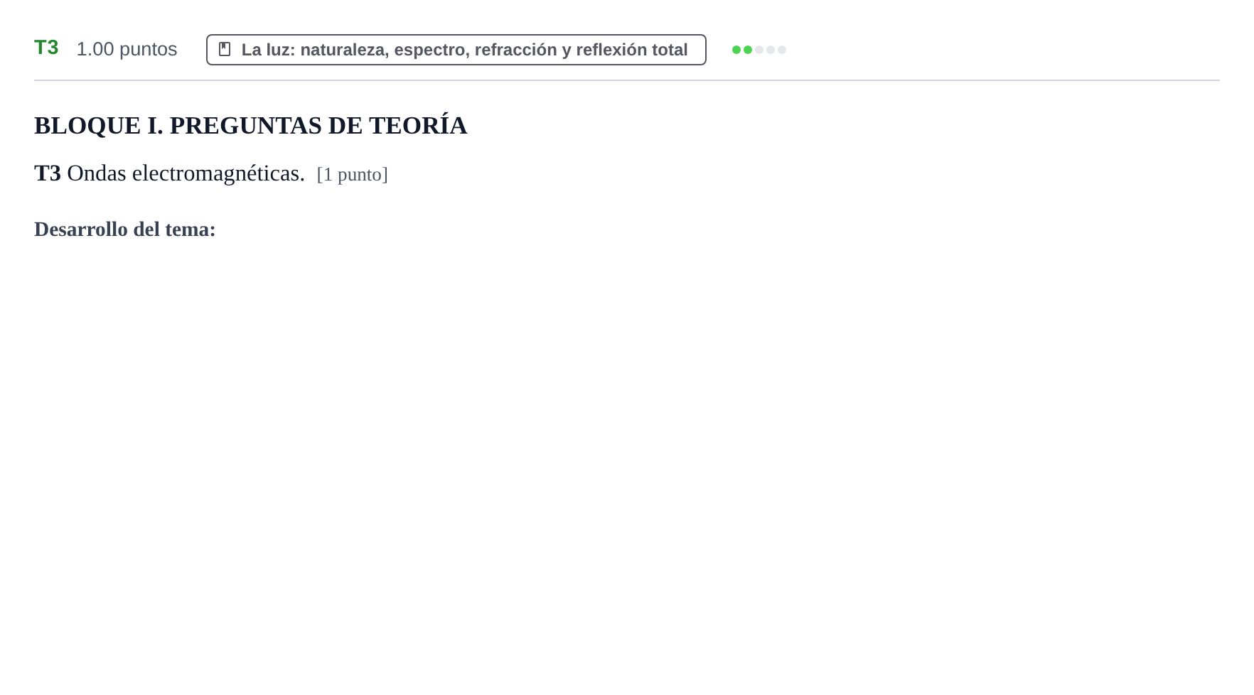 Enunciado: Ejercicio T3 · Física PAU Murcia Extraordinaria 2023