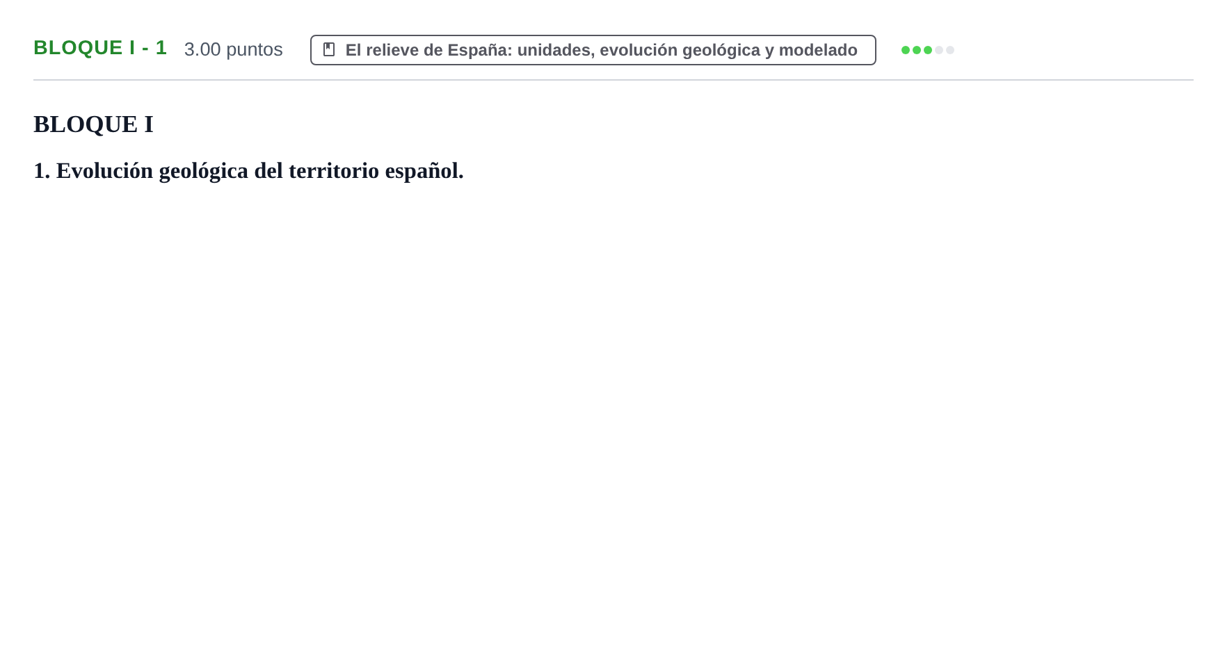 Enunciado: Bloque I - 1 · Geografía PAU Murcia Extraordinaria 2023