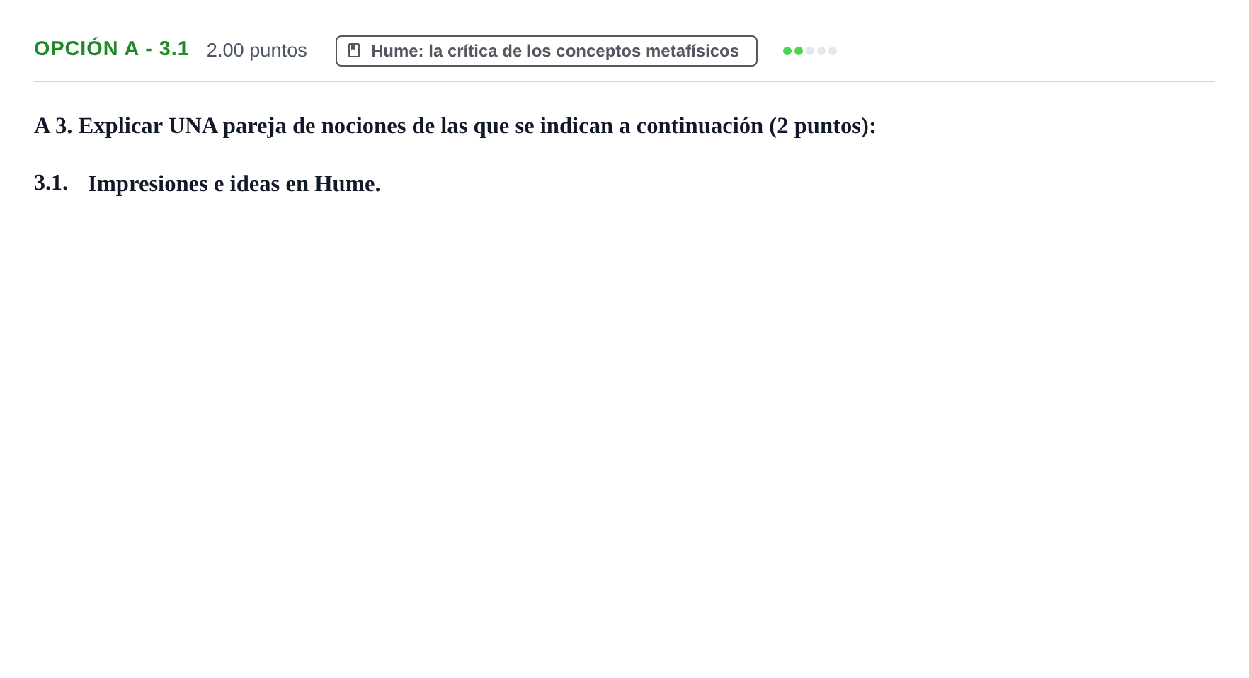 Enunciado: Opción A - 3.1 · Historia de la Filosofía PAU Murcia Extraordinaria 2023