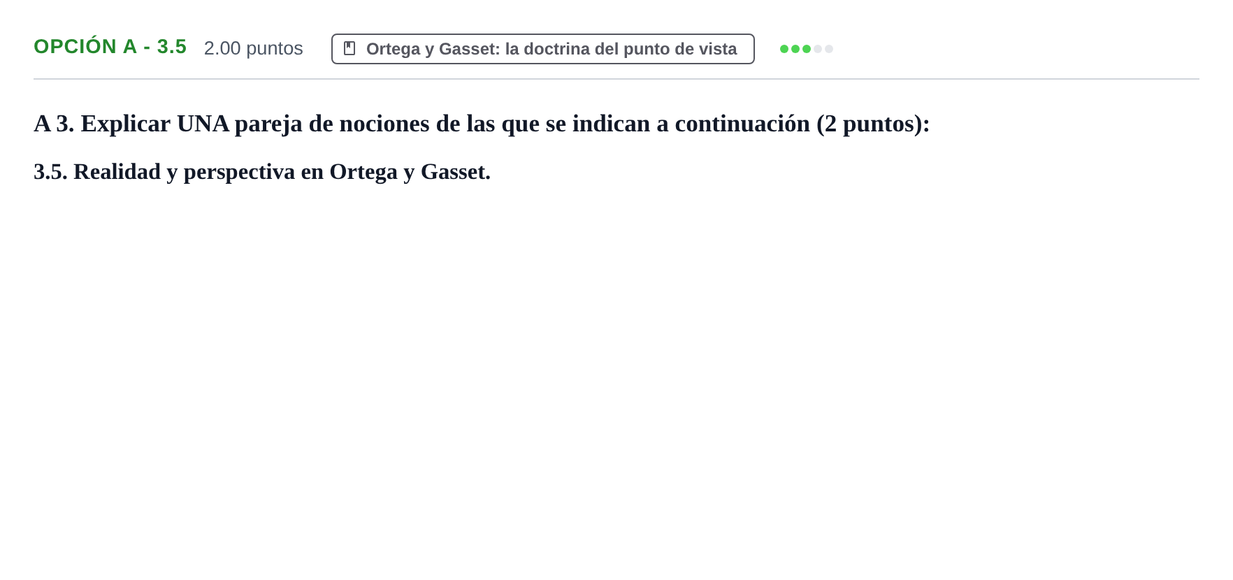 Enunciado: Opción A - 3.5 · Historia de la Filosofía PAU Murcia Extraordinaria 2023