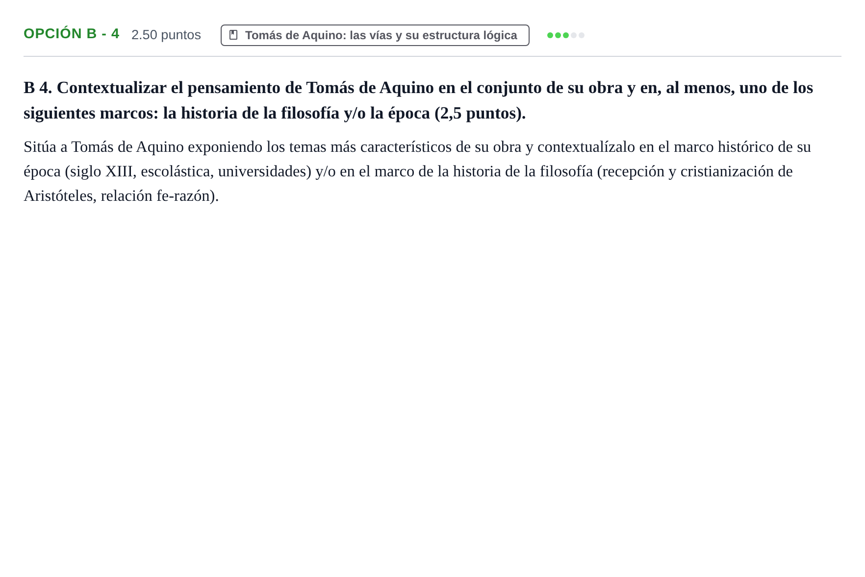 Enunciado: Opción B - 4 · Historia de la Filosofía PAU Murcia Extraordinaria 2023