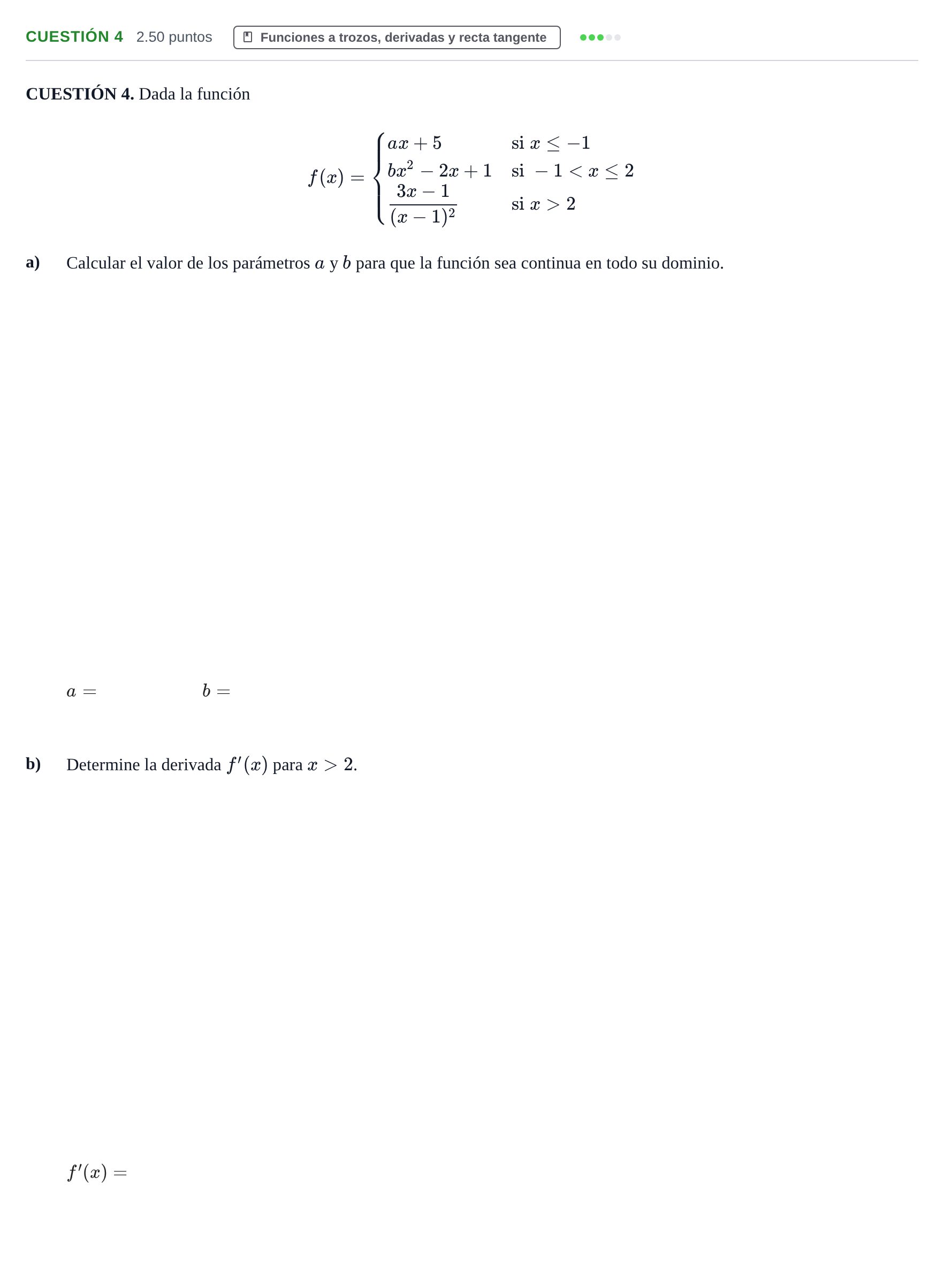 Enunciado: Cuestión 4 · Matemáticas aplicadas a las Ciencias Sociales II PAU Murcia Extraordinaria 2023