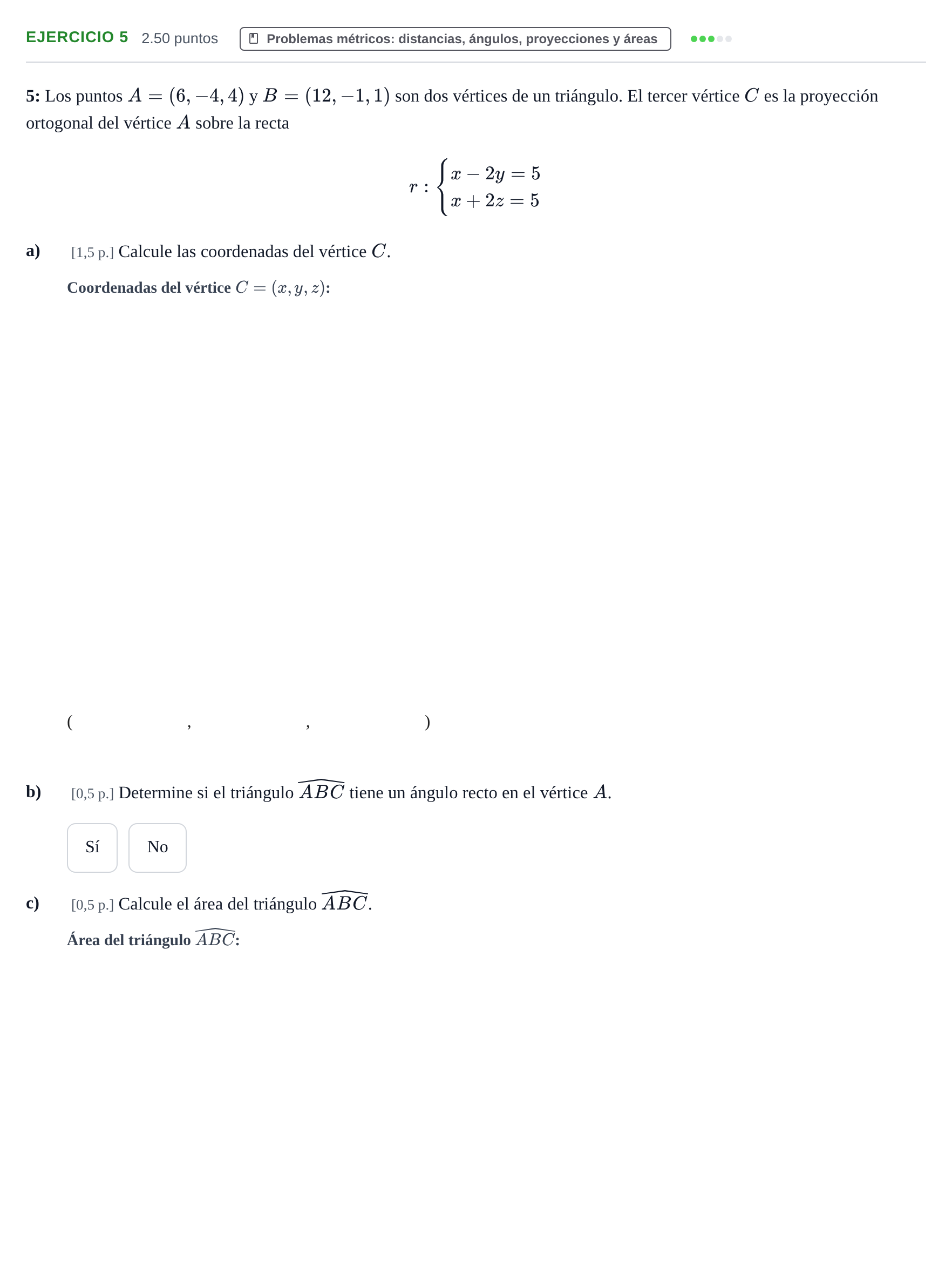 Enunciado: Problema 5 · Matemáticas II PAU Murcia Extraordinaria 2023