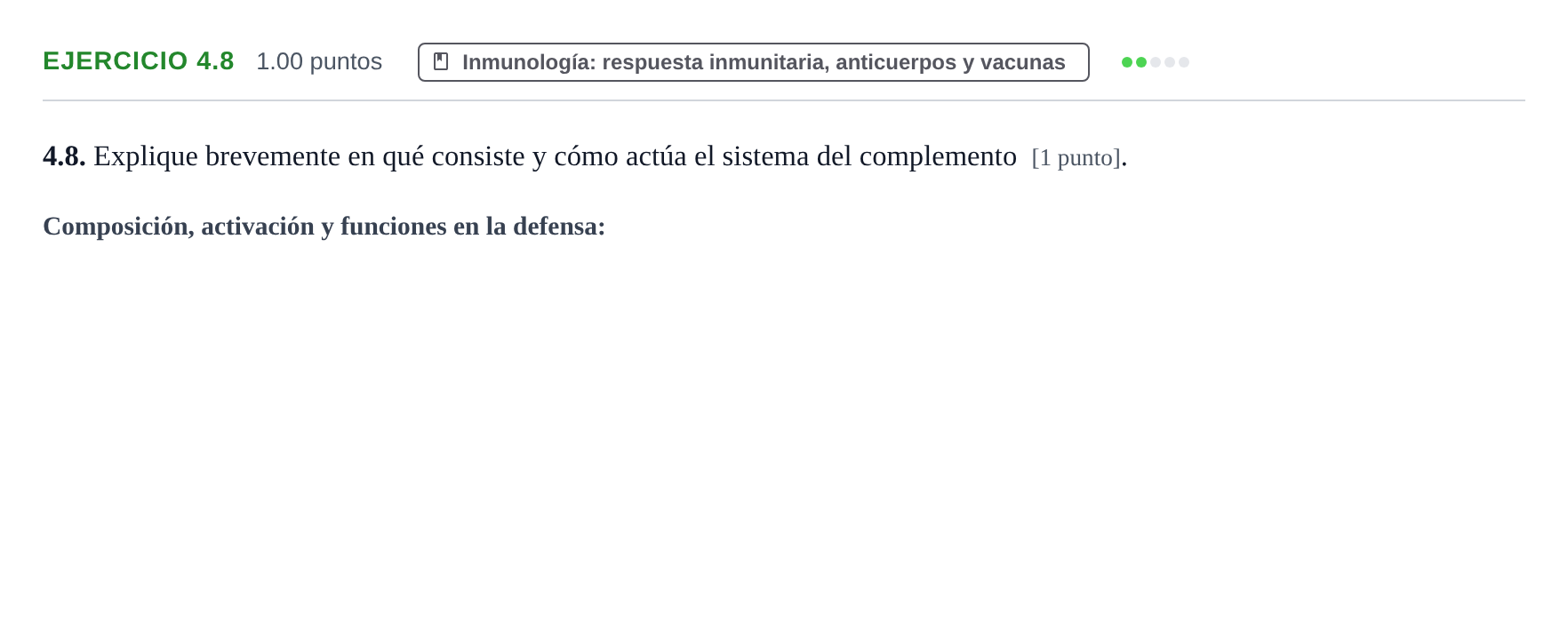 Enunciado: Ejercicio 4.8 · Biología PAU Murcia Ordinaria 2022